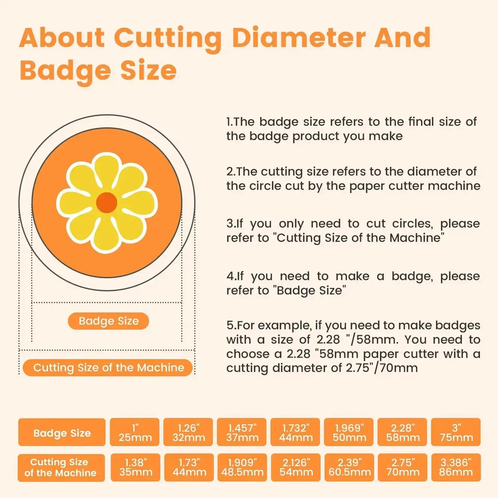 1.38 Inch Circle Paper Punch For Button Making, 35mm Die Cutter, Round Paper Cutter For 1 Inch Button Molds, Circle Cutter For DIY Badges, Craft Projects And Button Makin' - Image 7