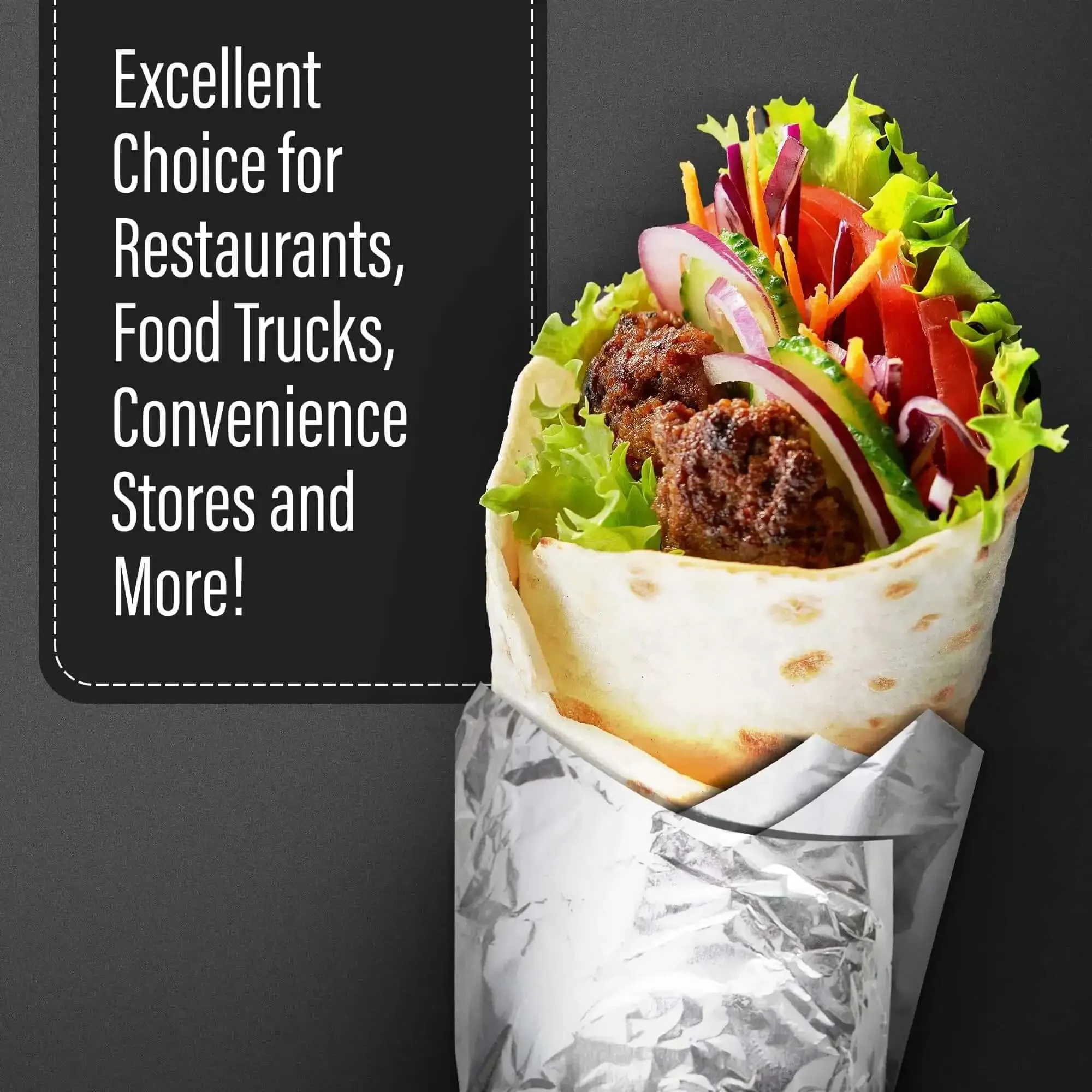 14 By 16 Inch Aluminum Foil Sandwich Wrap Sheets 100 Pack Heat Resistant Insulation Paper For Sandwiches Burritos And BBQ Keeps Food Warm Or Cold Longer Durable Kitchen Wraps For Grab And Go Meal Prep - Image 4