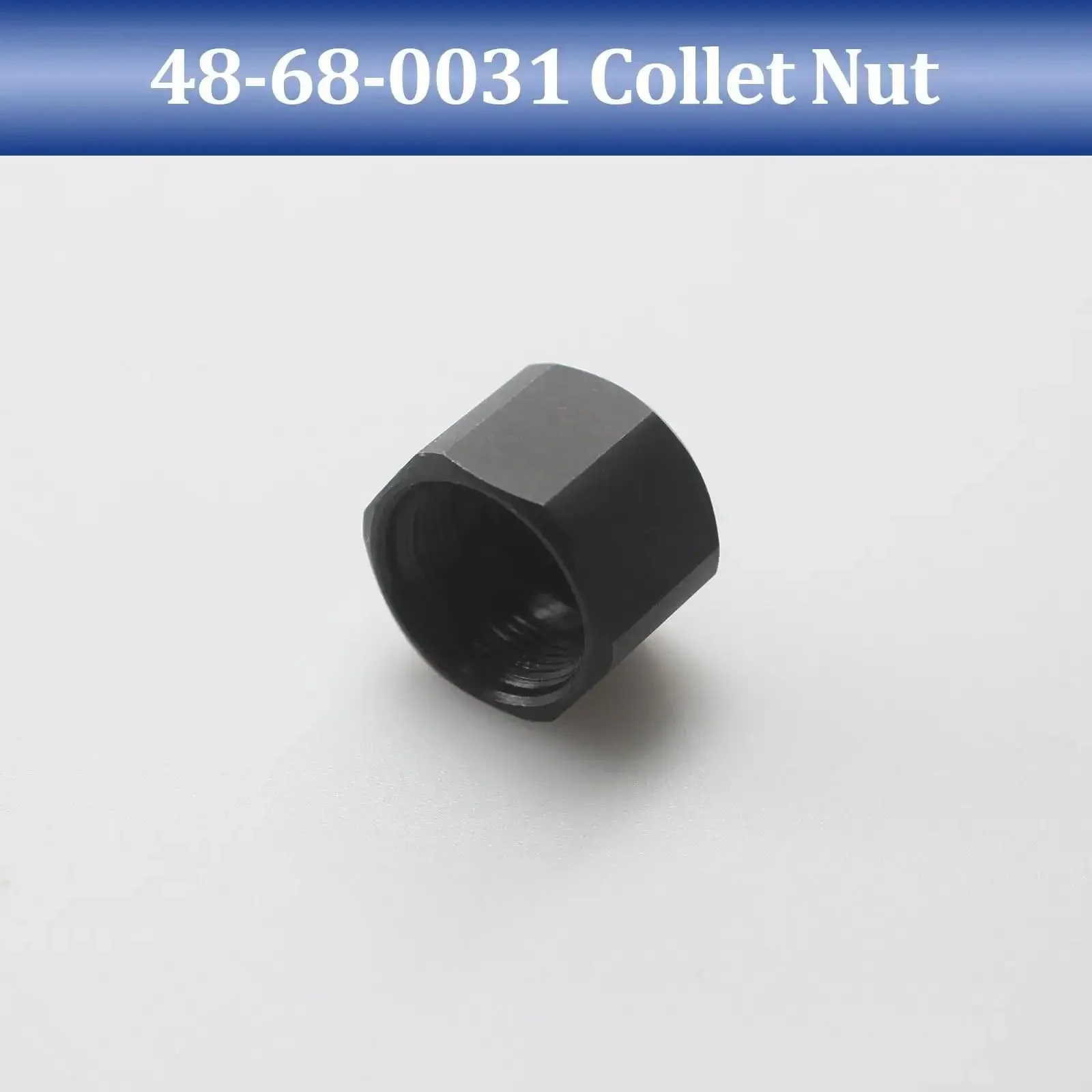 1/4 Inch Die Grinder Collet Nut Replacement Part For 2485-20 2486-20 2784-20 5192 5194 5196 Die Grinders And 2723-20 Compact Router With Beefed-Up Build Wide Locknut Surface For Secure Wrench Grip And Long Lasting Performance - Image 2