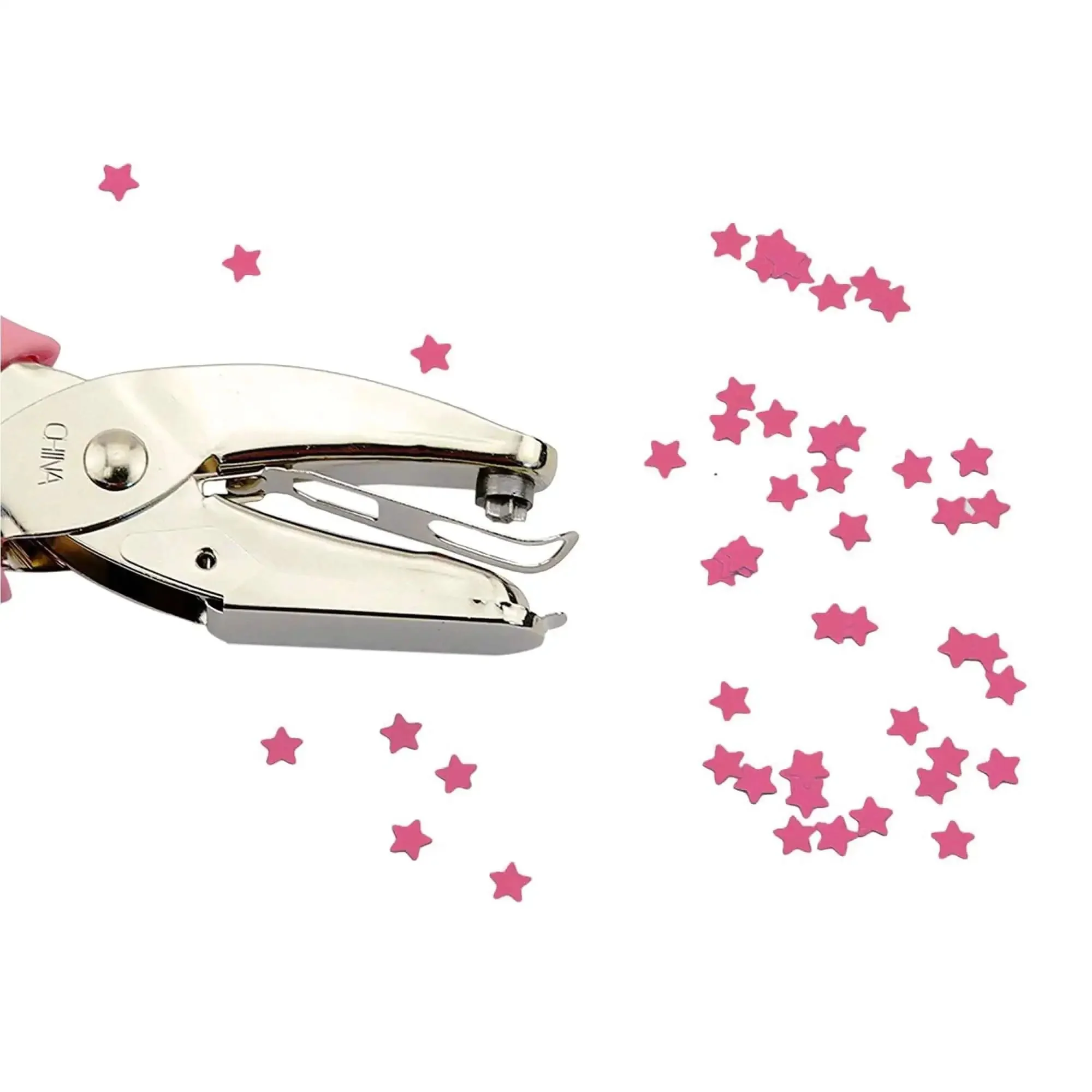 1/4 Inch Star Hole Punch With Soft Grip Handle For Tags And Crafts, Cushioned Grip For Comfort, Clean Punch On 65Lb Cardstock And Lighter, Handheld Design With Scraps Cage To Cut Mess, Ideal DIY Tag Making Tool - Image 2