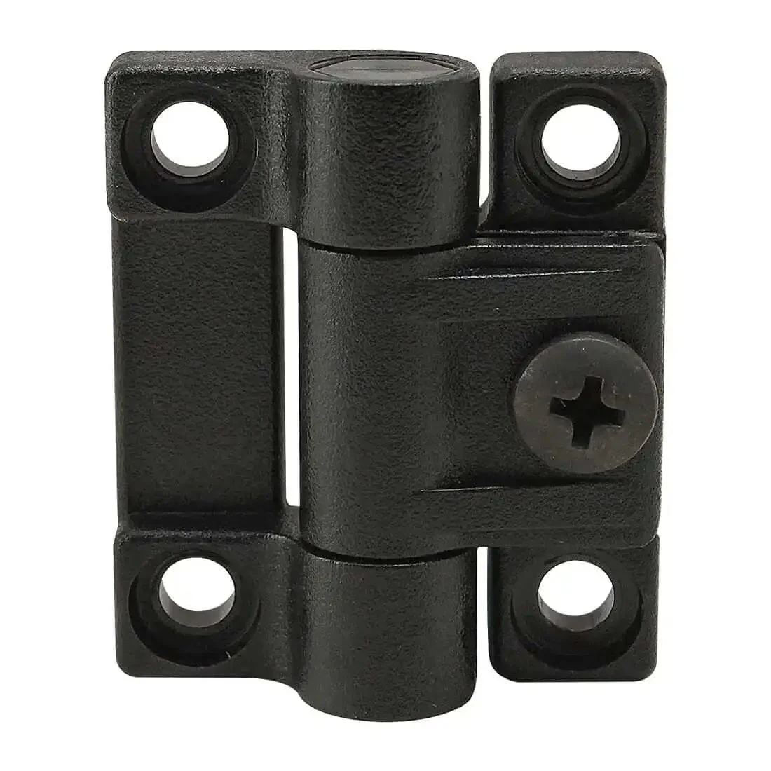 14 Pack 4 Hole Plastic Adjustable Tension Panel Hinges For 25 Series Cabinets And Panels, Durable Economical Kit With Clear Polycarbonate Pin, Includes 42.86 mm By 36.52 mm Leaves, 5.84 mm Thick, And 5.94 mm Pin