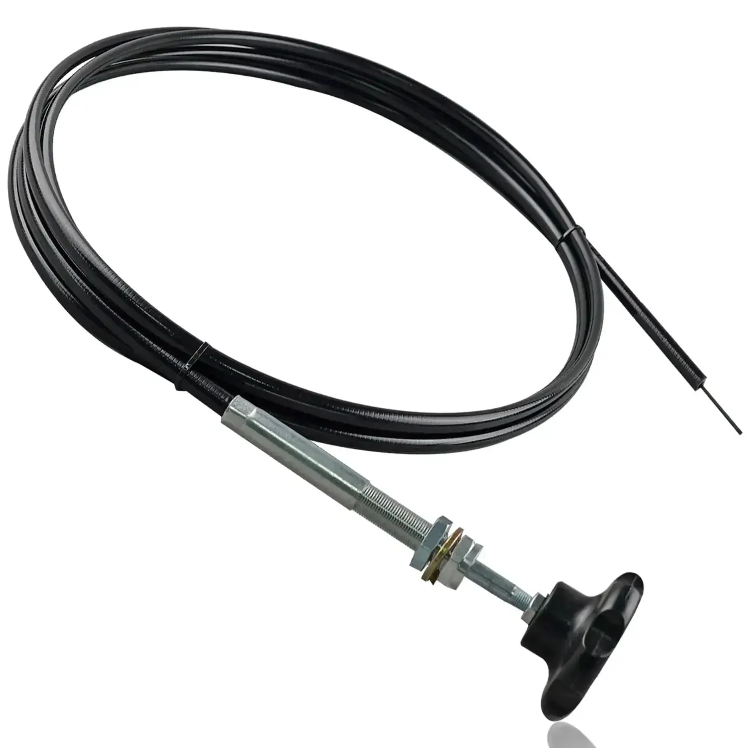 15 Ft PTO Control Cable With 2 Inch Black Knob For Dump Trucks And Heavy Equipment Replacement 55199 Universal Fit Built To Last Durable And Tough As Nails Easy Push Pull Operation