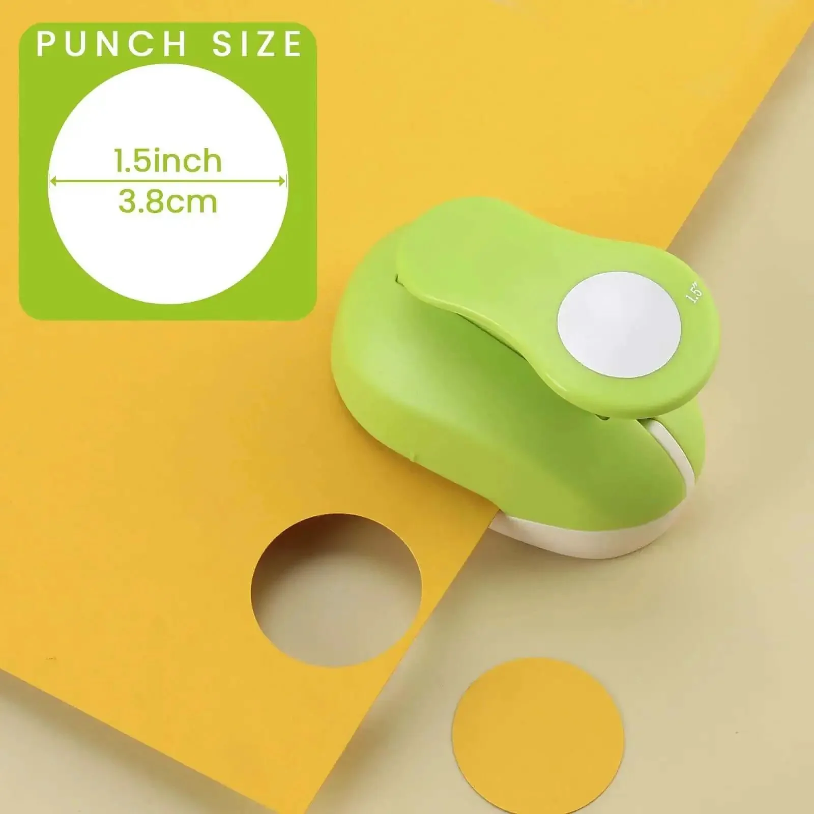 1.5 Inch Circle Punch With Lever Handle For Clean Even Circles Every Time Perfect For Gift Tags Greeting Cards Scrapbooking DIY Party Decor And Everyday Craft Projects That Take Your Creations To The Next Level - Image 2