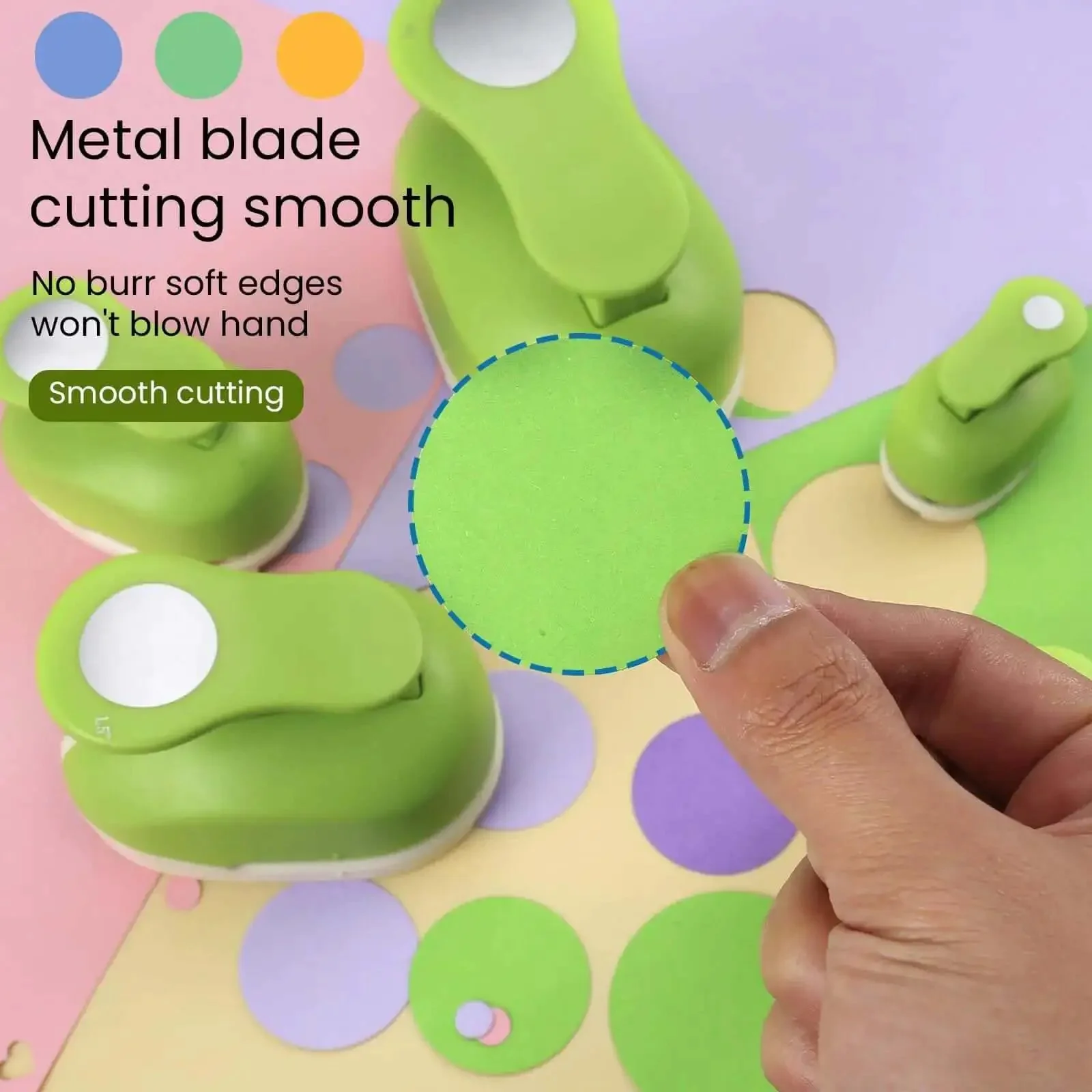 1.5 Inch Circle Punch With Lever Handle For Clean Even Circles Every Time Perfect For Gift Tags Greeting Cards Scrapbooking DIY Party Decor And Everyday Craft Projects That Take Your Creations To The Next Level - Image 4