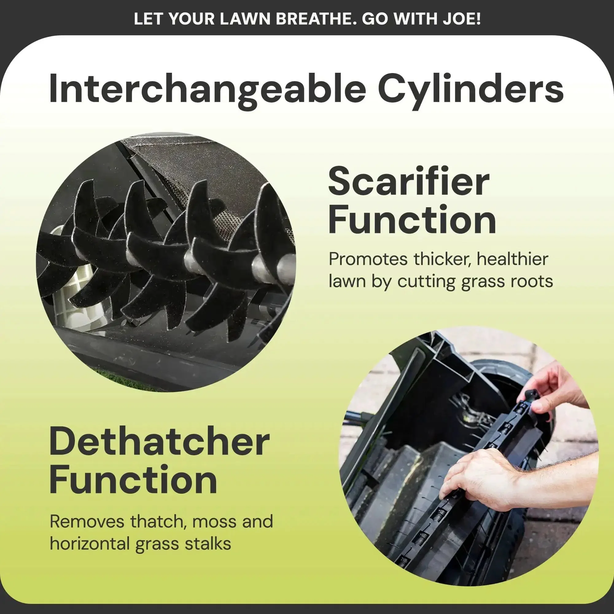 15 Inch Electric Lawn Dethatcher With Scarifier Blade Reel And Collection Bag For Grass Thatch Removal Powered By A 13 Amp Corded Yard Power Rake Tool Built For No Fuss Cleanups And Greener Lawn Care AJ805E - Image 7
