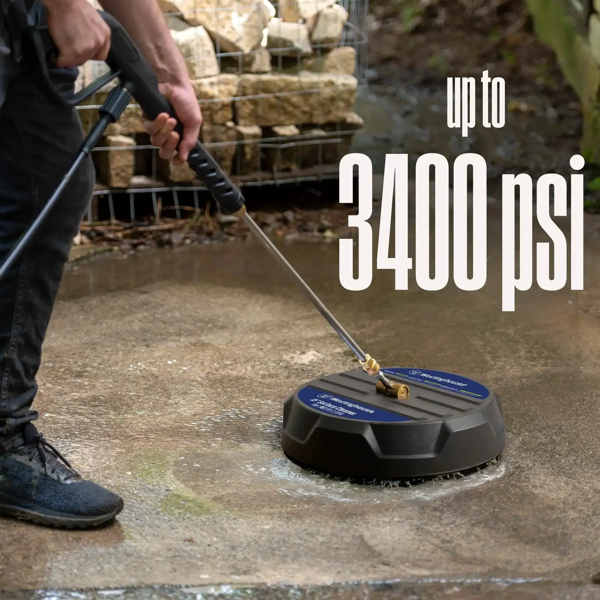 15 Inch Surface Cleaner Attachment For Pressure Washers Up To 3400 Max PSI With 1/4 Inch Quick Connect Universal Fit For Gas And Electric Units Perfect For Decks Patios Driveways And Walls - Image 5