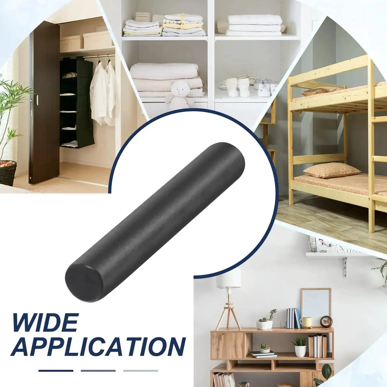 15 Pack 4mm By 30mm Black Oxidized Dowel Pins 304 Stainless Steel Cylindrical Shelf Pegs Chamfered Ends For Precise Positioning In Furniture Installations Fixtures And DIY Projects - Image 2