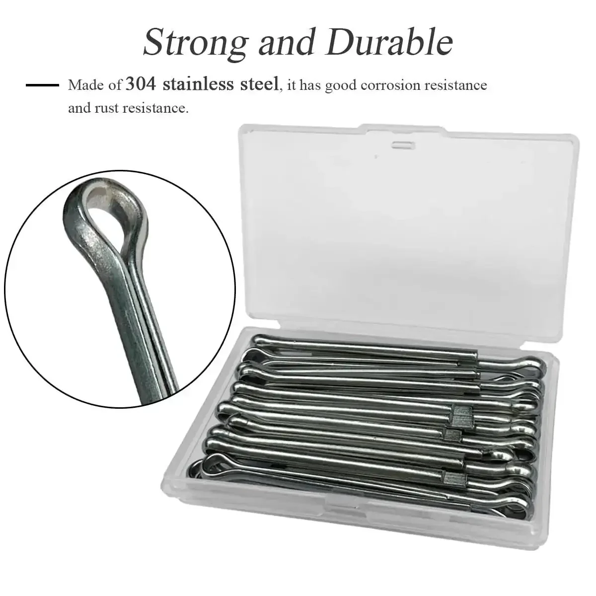 15 Pack Stainless Steel Marine Propeller Cotter Pins With Puller 304 Stainless Steel Wear Resistant And Rust Proof Easy To Use Compatible With Yamaha Suzuki Johnson Evinrude Outboards Replaces 09204-03001 5030087 91401-40025-00 - Image 4