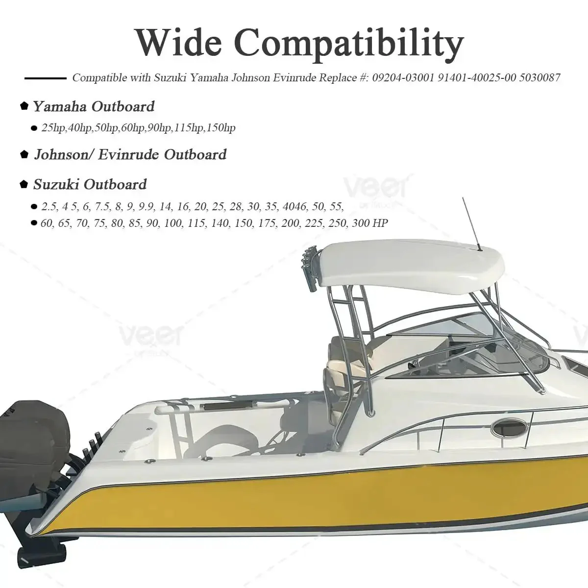 15 Pack Stainless Steel Marine Propeller Cotter Pins With Puller 304 Stainless Steel Wear Resistant And Rust Proof Easy To Use Compatible With Yamaha Suzuki Johnson Evinrude Outboards Replaces 09204-03001 5030087 91401-40025-00 - Image 5