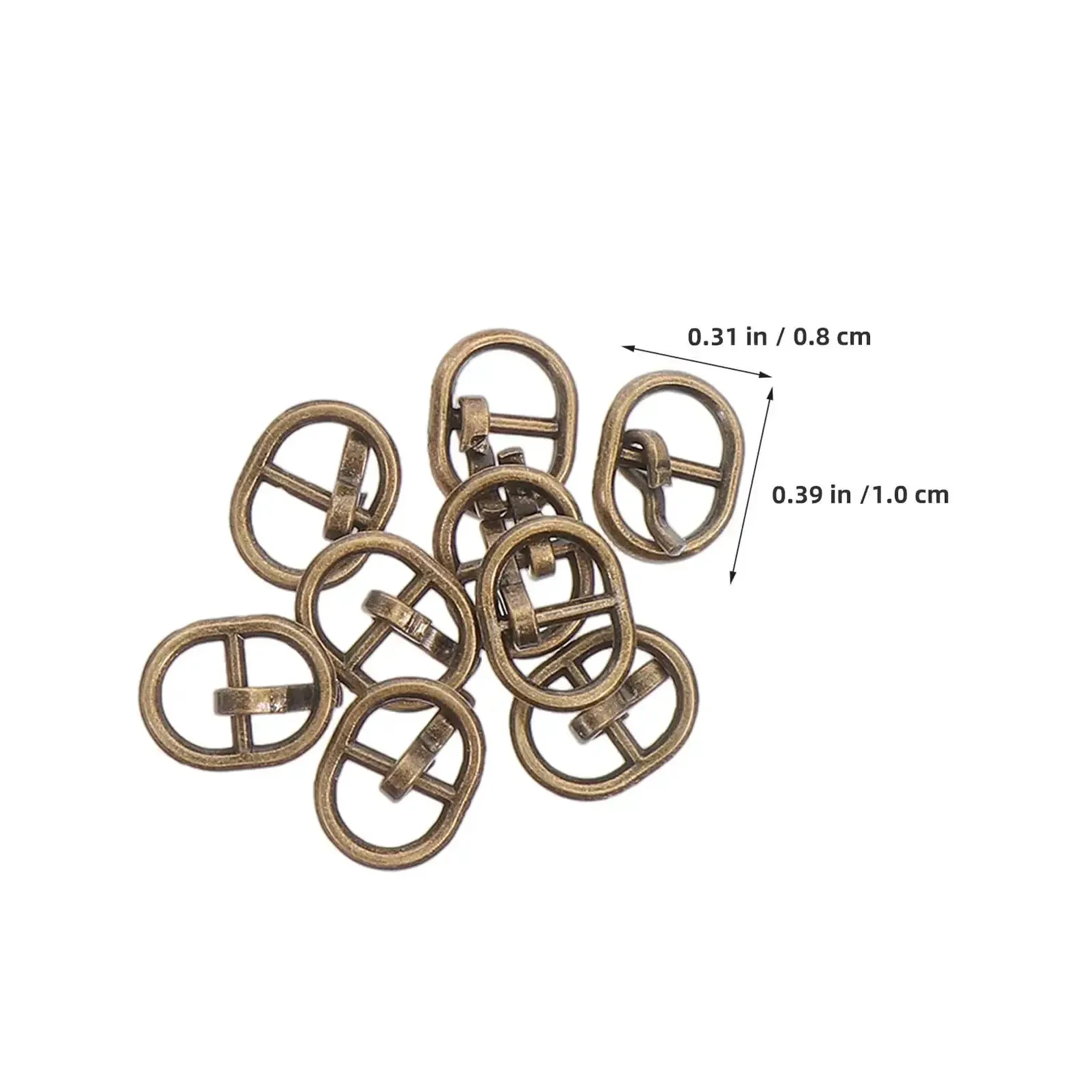 150 Piece Mini Buckle Set For Doll Clothes And Craft Projects, Small Belt Fasteners For DIY Sewing, Alloy Buckles In Silver, Gunmetal, And Antique Copper Colors For Model Miniatures And Craft Accessories - Image 2