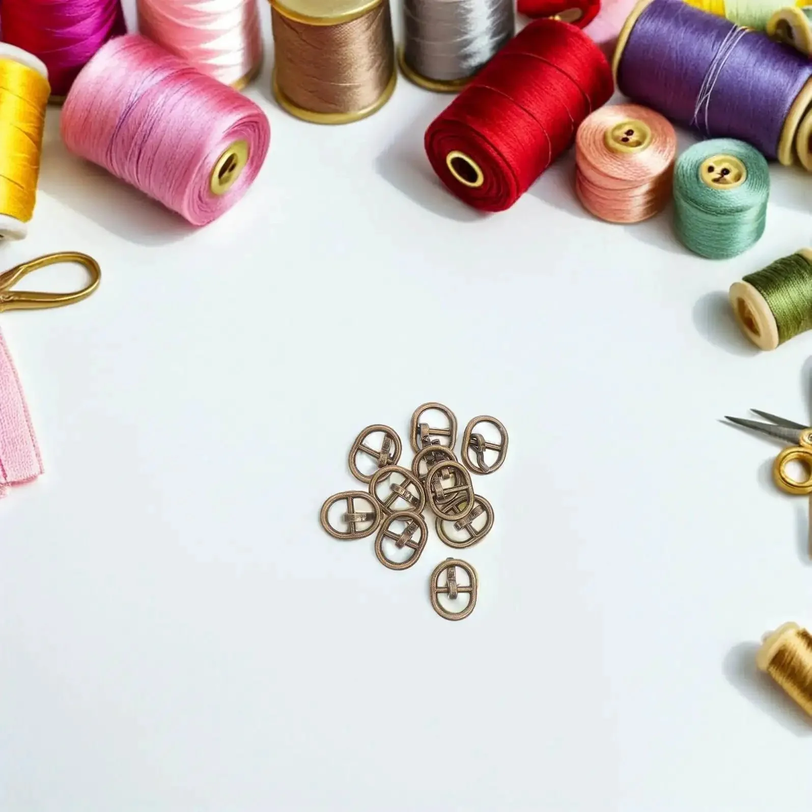150 Piece Mini Buckle Set For Doll Clothes And Craft Projects, Small Belt Fasteners For DIY Sewing, Alloy Buckles In Silver, Gunmetal, And Antique Copper Colors For Model Miniatures And Craft Accessories - Image 4