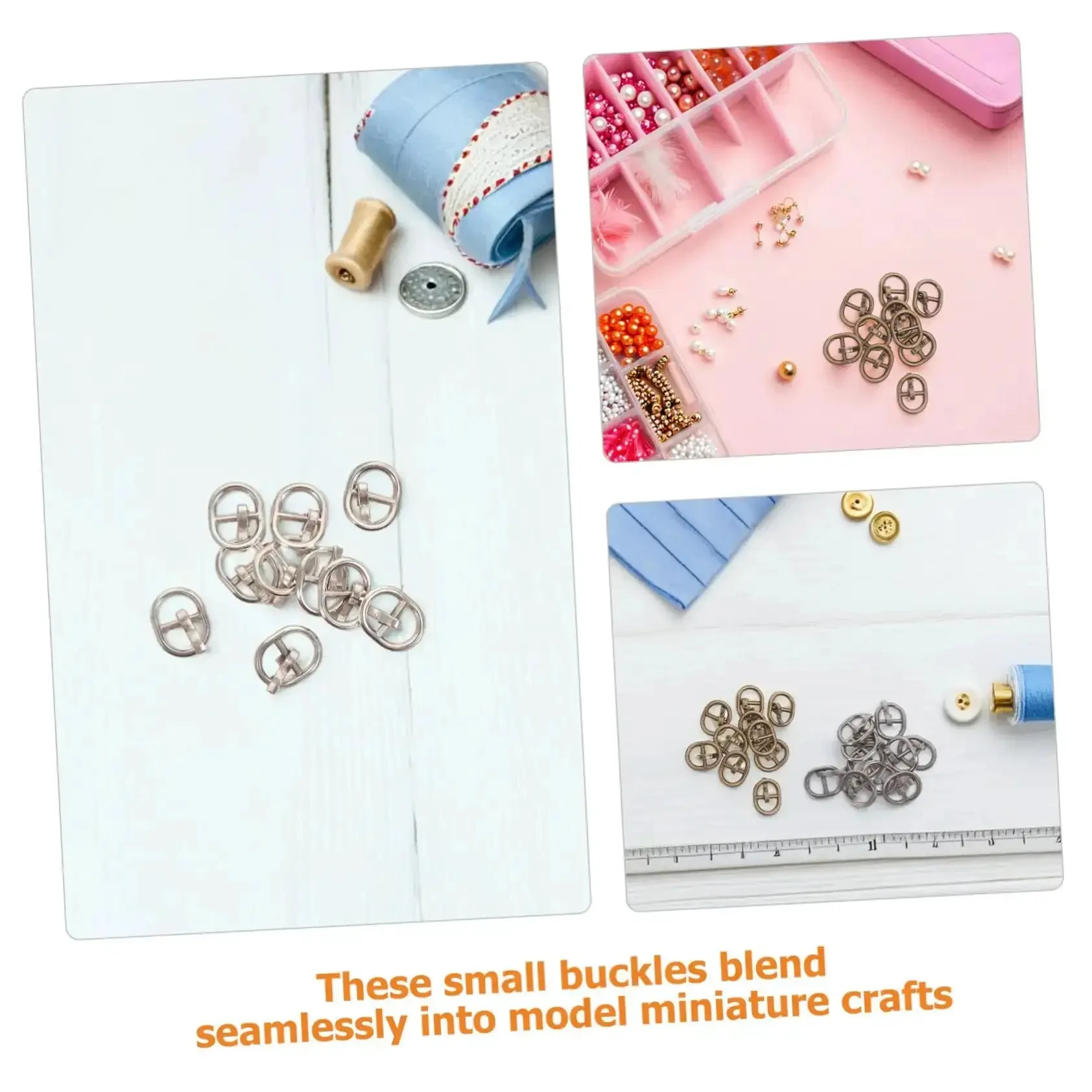 150 Pieces Mini Belt Fasteners Alloy Buckles For Sewing Crafts Small Metal Buckles With Single Prong For Doll Clothes Shoes Bags DIY Accessories And Your Go To Quick DIY Builds - Image 8