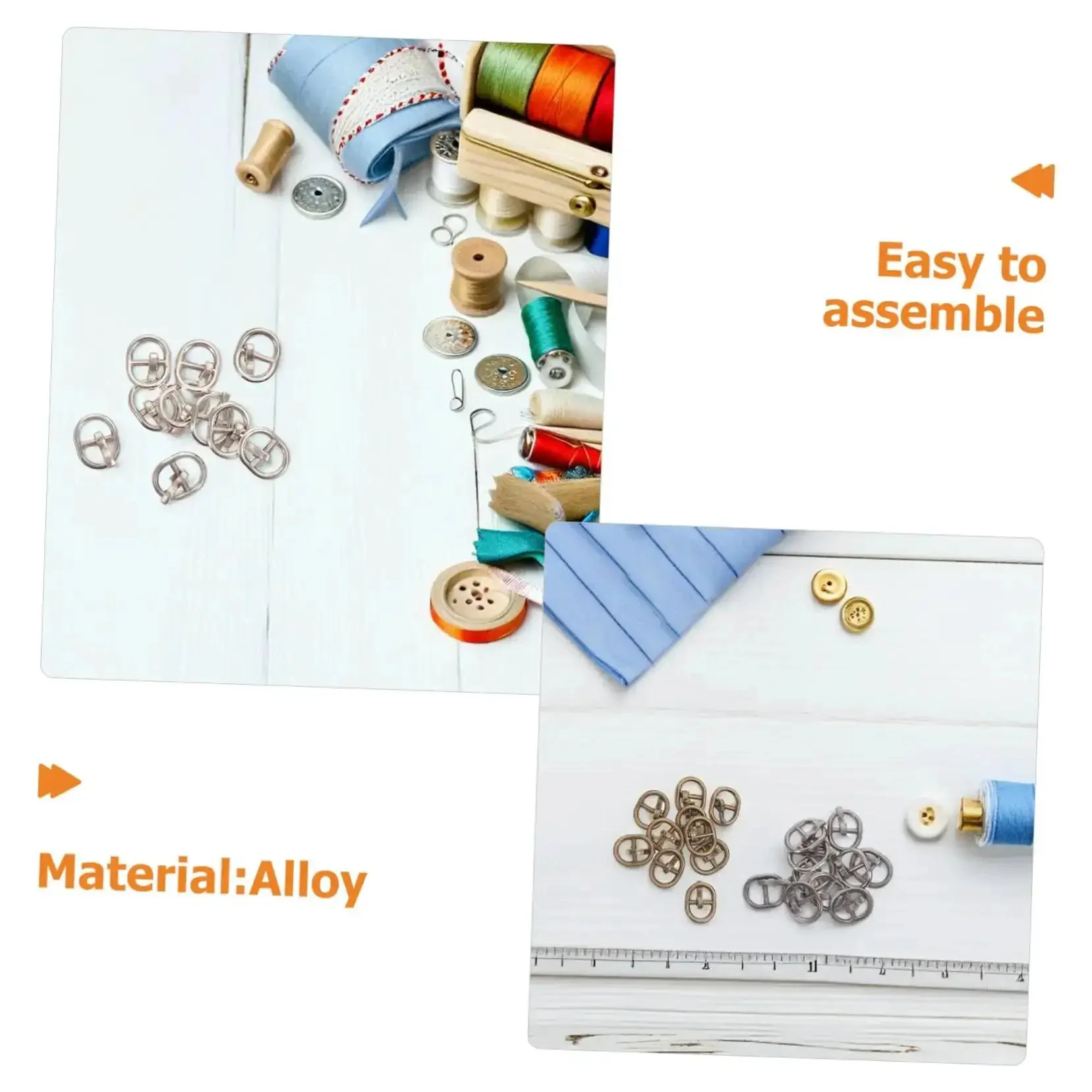150 Pieces Mini Belt Fasteners Tiny Alloy Buckles For Doll Clothes And Shoes Diy Crafting Mixed Silver Gunmetal Antique Bronze Colors Easy Assembly Miniature Sewing Accessories - Image 2