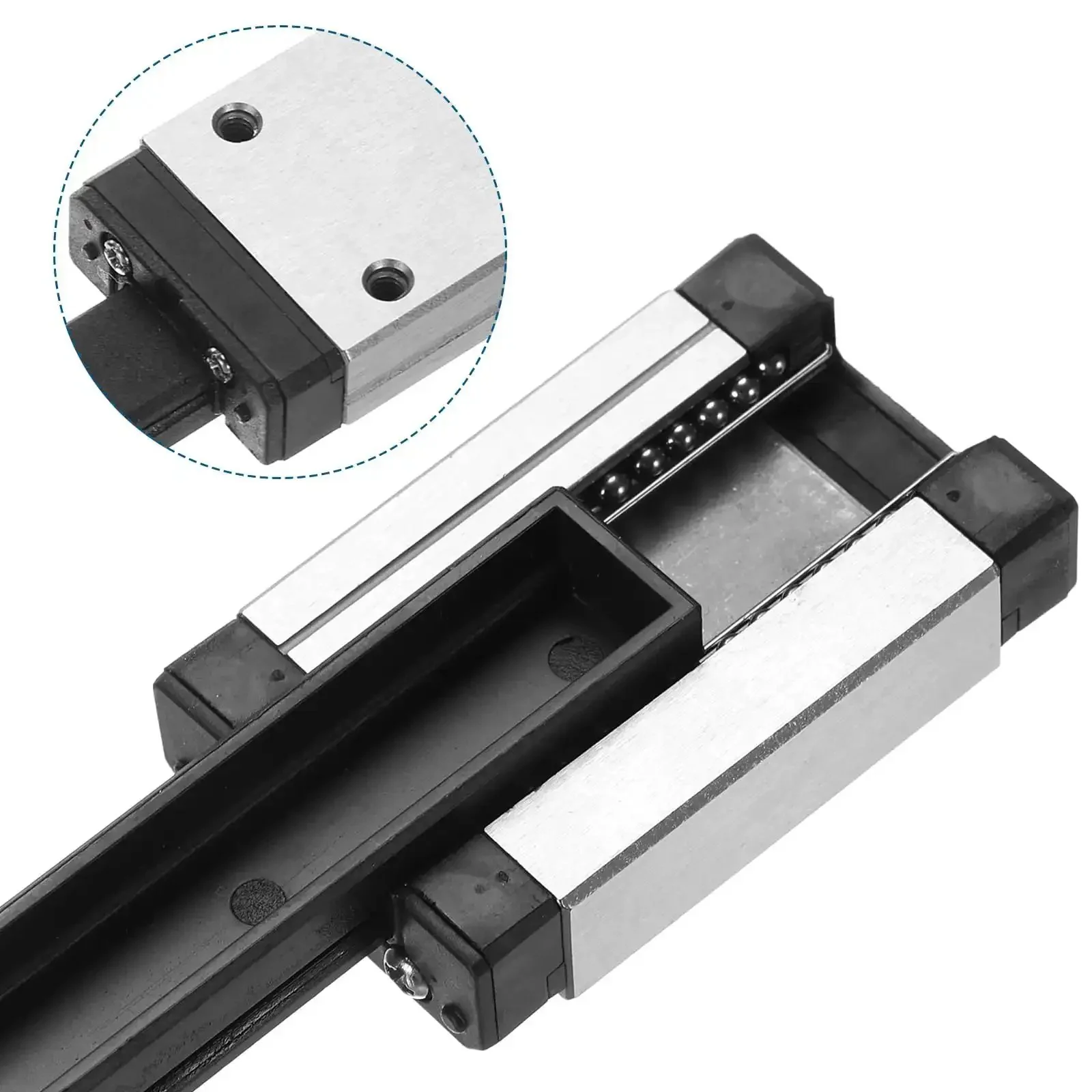 150Mm Linear Guide Rail Kit With Two MGN7H Carriages And Mini MGN12 Guides For DIY 3D Printers And CNC Machines Ultra Smooth Beefed Up Precision Bearing Steel Sliding Rails - Image 5