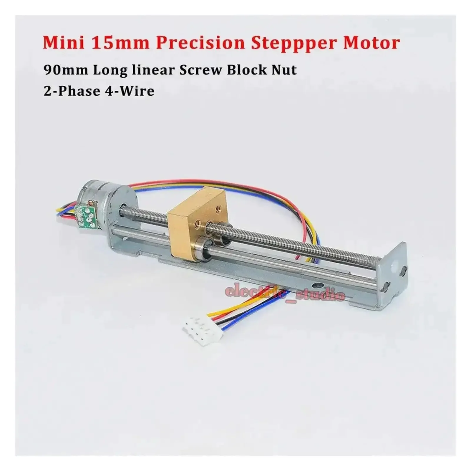 15mm DC 5V 6V 2 Phase 4 Wire Precision Linear Actuator Stepper Motor With Screw Nut 90mm Stroke Plug And Play Ideal for DIY 3D Printers and Small CNC Projects For CNC and 3D Printing Enthusiasts - Image 5