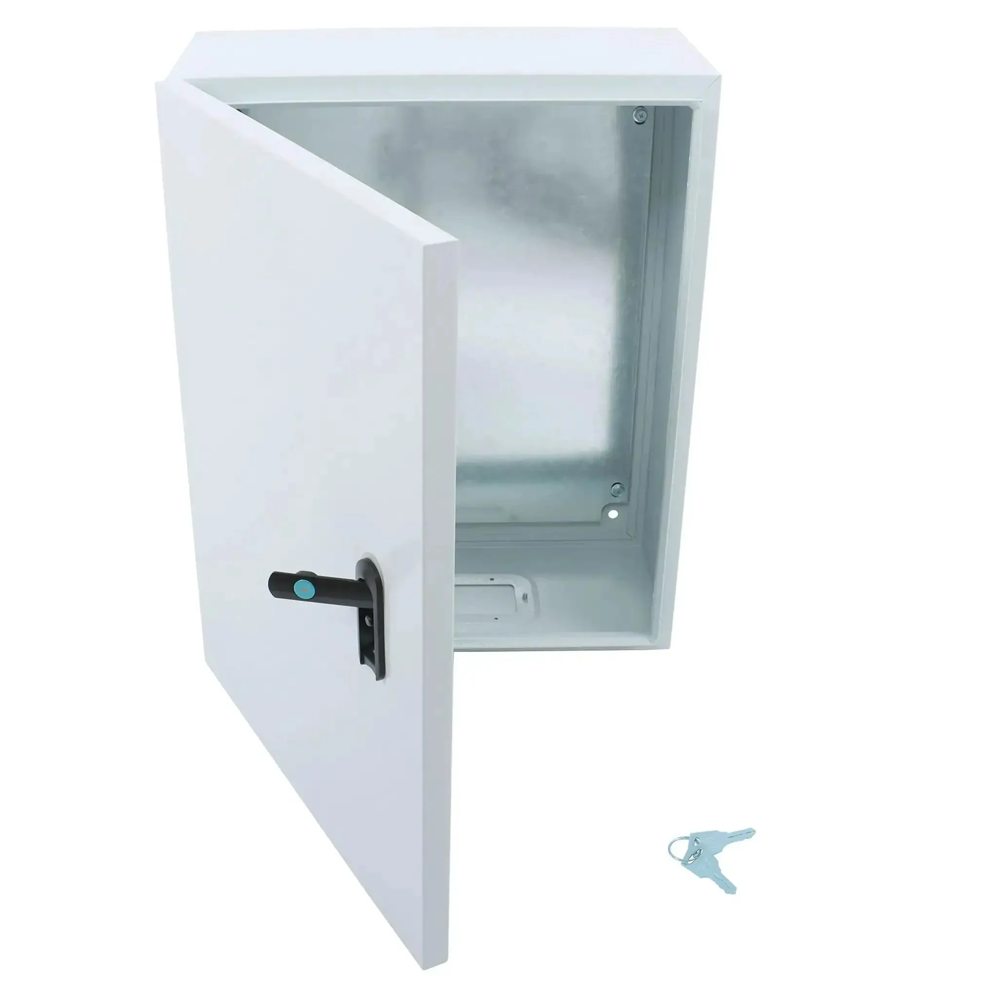 16 By 8 By 20 NEMA 4X Electrical Junction Box Beefy Outdoor Rugged Steel Enclosure With Dual Key Lock For Industrial Controls Fits Wiring Connectors And Panels - Image 6