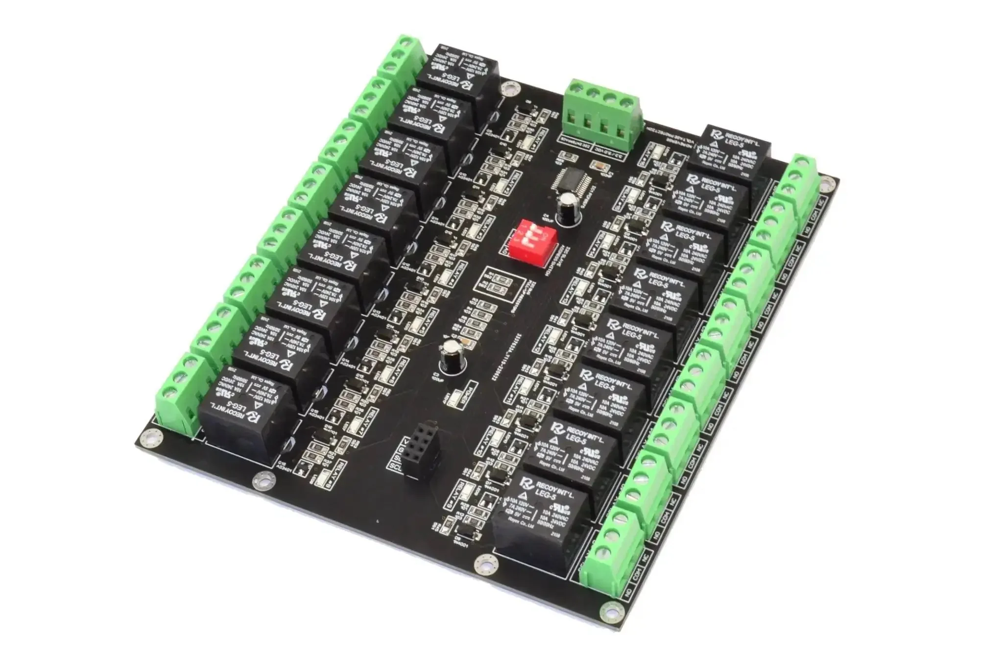 16 Channel I2C Relay Board With PCF8575 Expander For Arduino Raspberry Pi ESP32 3.3V And 5V Control Up To 10A Per Channel With Onboard LED Indicator SCL And SDA Pins - Image 4