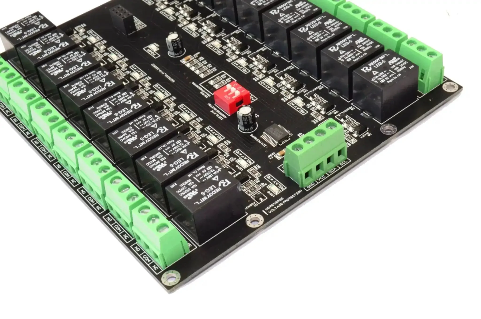 16 Channel I2C Relay Board With PCF8575 Expander For Arduino Raspberry Pi ESP32 3.3V And 5V Control Up To 10A Per Channel With Onboard LED Indicator SCL And SDA Pins - Image 6