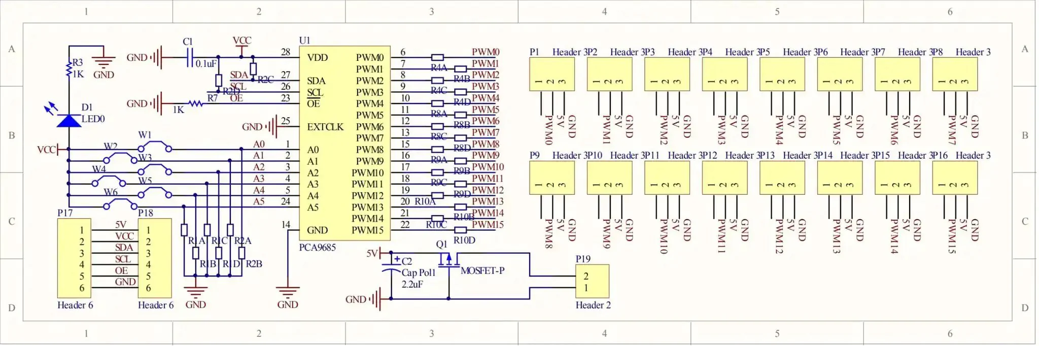 16 Channel PWM Servo Driver Module With I2C Control For Quick Plug And Play Setup 12 Bit Resolution 40 To 1000 Hz Frequency Compatible With Arduino Raspberry Pi MG90S SG90 MG995 Servos 2 Pack - Image 2