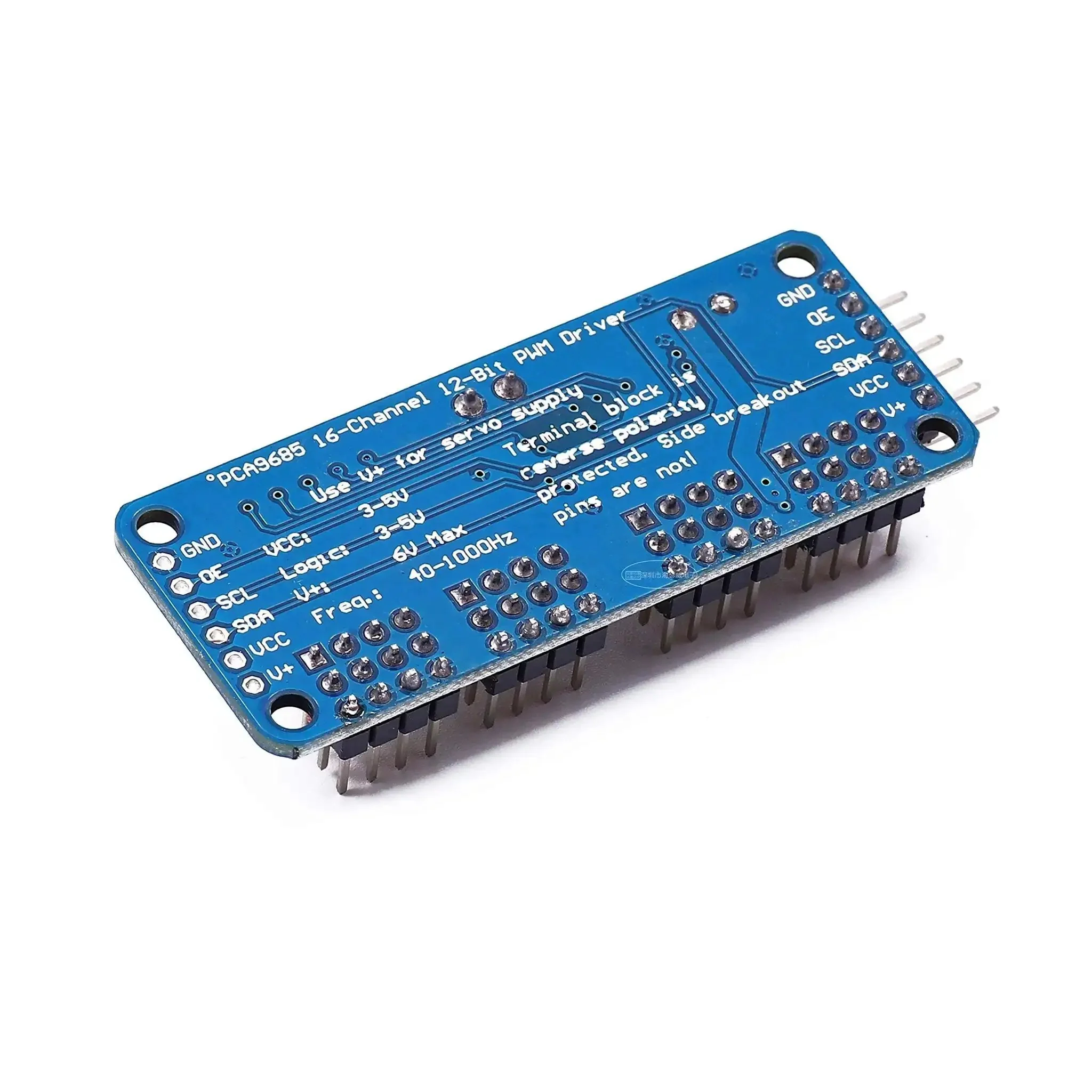 16 Channel PWM Servo Driver Module With I2C Control For Quick Plug And Play Setup 12 Bit Resolution 40 To 1000 Hz Frequency Compatible With Arduino Raspberry Pi MG90S SG90 MG995 Servos 2 Pack - Image 4