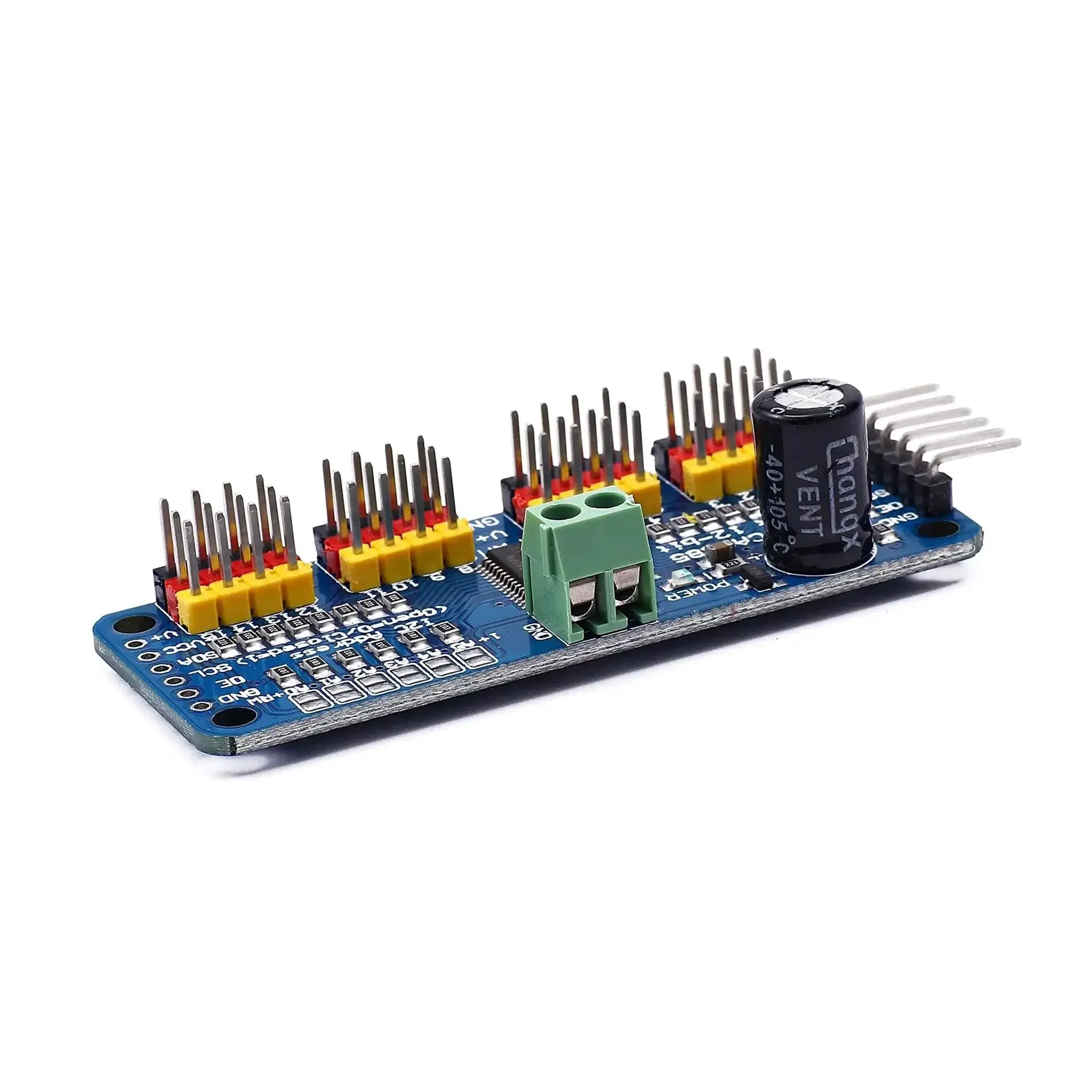 16 Channel PWM Servo Driver Module With I2C Control For Quick Plug And Play Setup 12 Bit Resolution 40 To 1000 Hz Frequency Compatible With Arduino Raspberry Pi MG90S SG90 MG995 Servos 2 Pack - Image 5