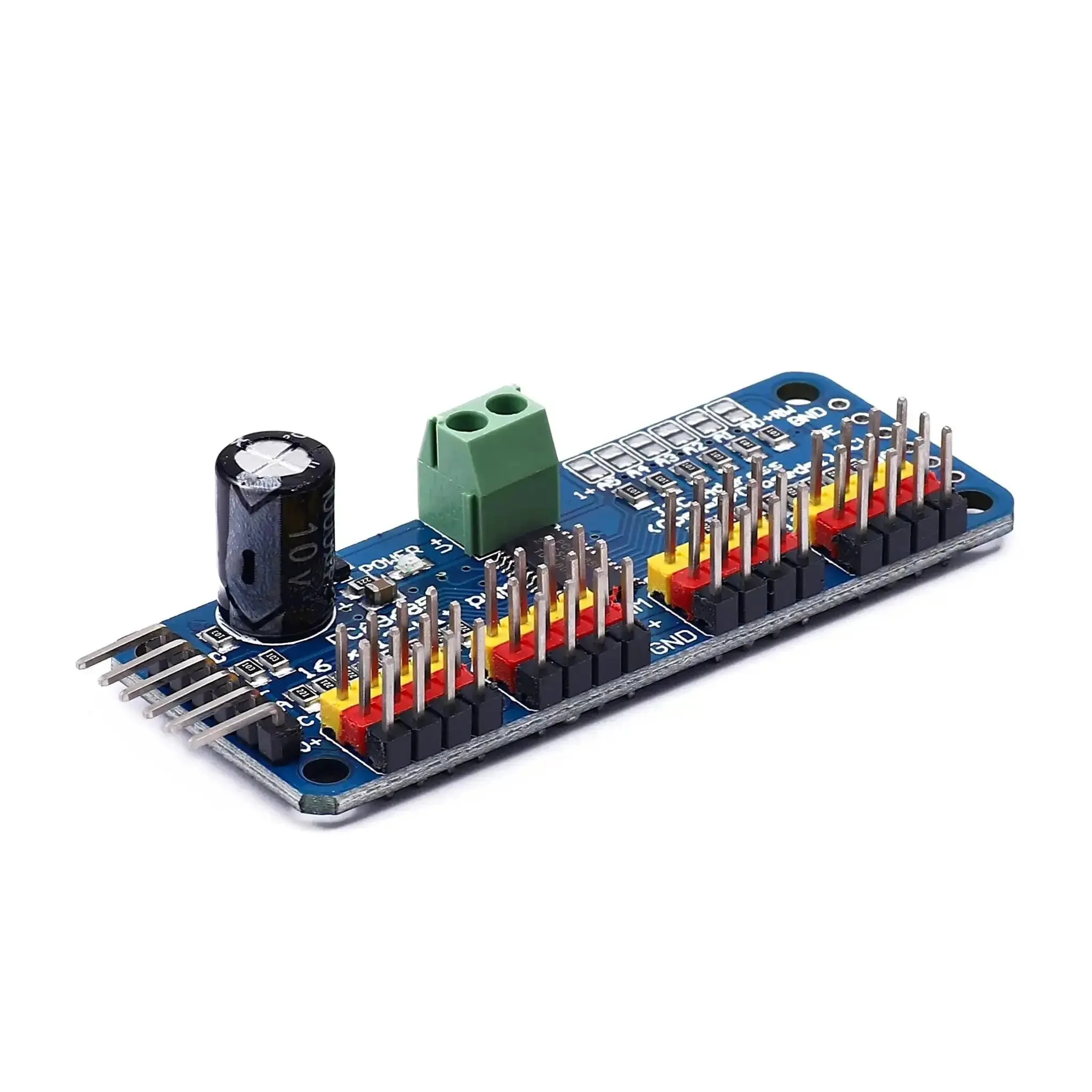 16 Channel PWM Servo Driver Module With I2C Control For Quick Plug And Play Setup 12 Bit Resolution 40 To 1000 Hz Frequency Compatible With Arduino Raspberry Pi MG90S SG90 MG995 Servos 2 Pack - Image 6
