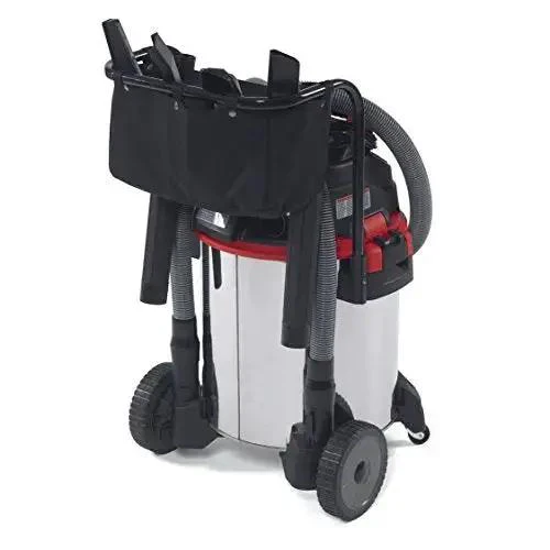 16-Gallon Stainless Steel Wet Dry Shop Vacuum With Cart, Pro Hose, Drain And Blower Port, 6.5 Peak HP Motor, Large Wheels, Built-In Cart For Easy Mobility, Durable Tank For Home Garage And Shop Cleanup, Red - Image 15