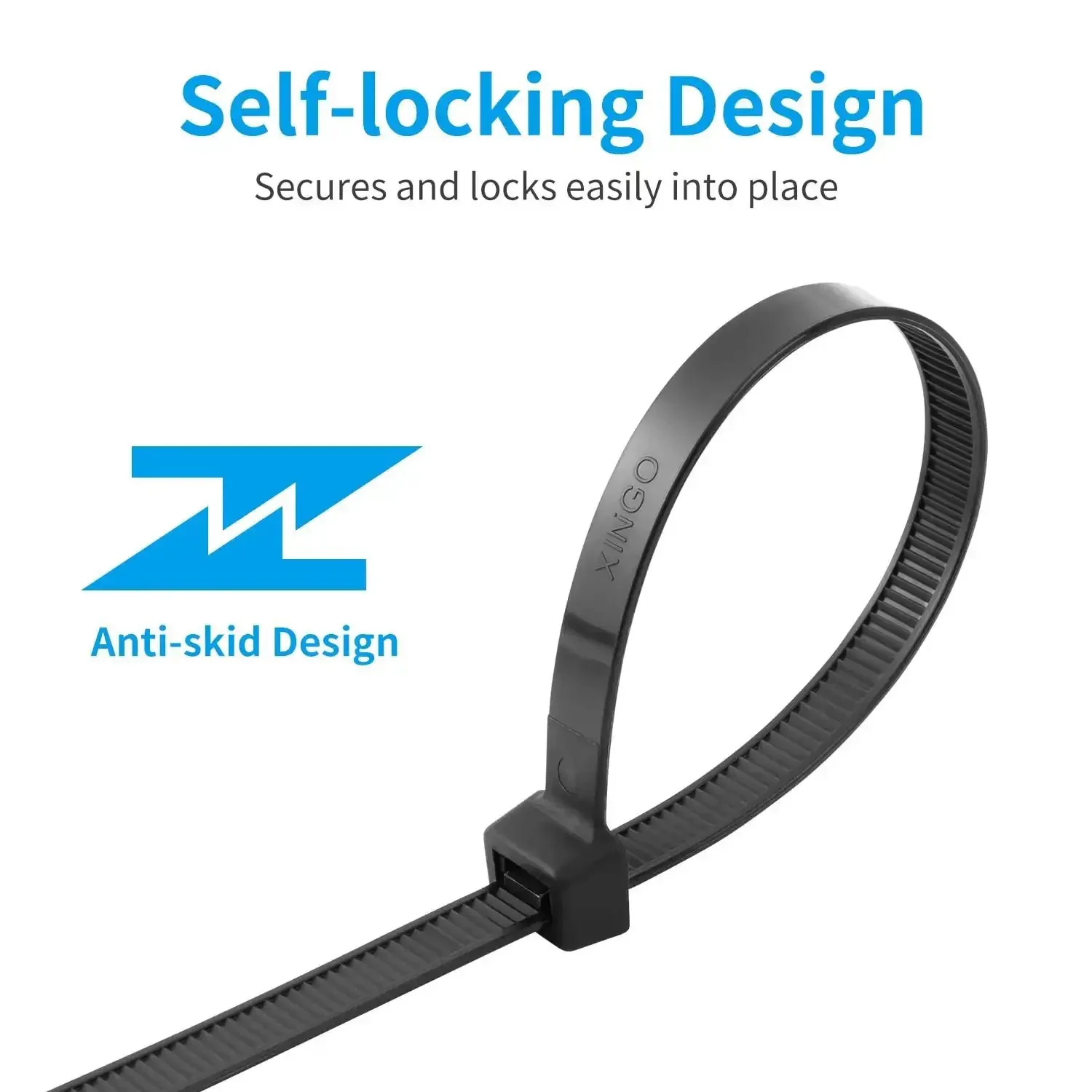 16 Inch Black Heavy Duty Zip Ties 100 Pack 200 Lbs Ultra Strong Plastic Cable Ties Extra Long Tie Wraps For Indoor And Outdoor Use UV Resistant Great For Automotive Wiring Home Projects Outdoor Gear And Heavy Bundling - Image 5