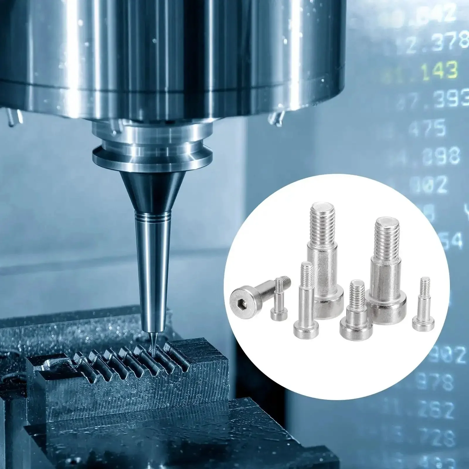 16 Pack 304 Stainless Steel Built To Last Shoulder Bolts With 4mm Shoulder Diameter And 16mm Length M3x0.5 Thread Hex Socket For Hydraulic And Injection Molding Machinery And Industrial Equipment - Image 2