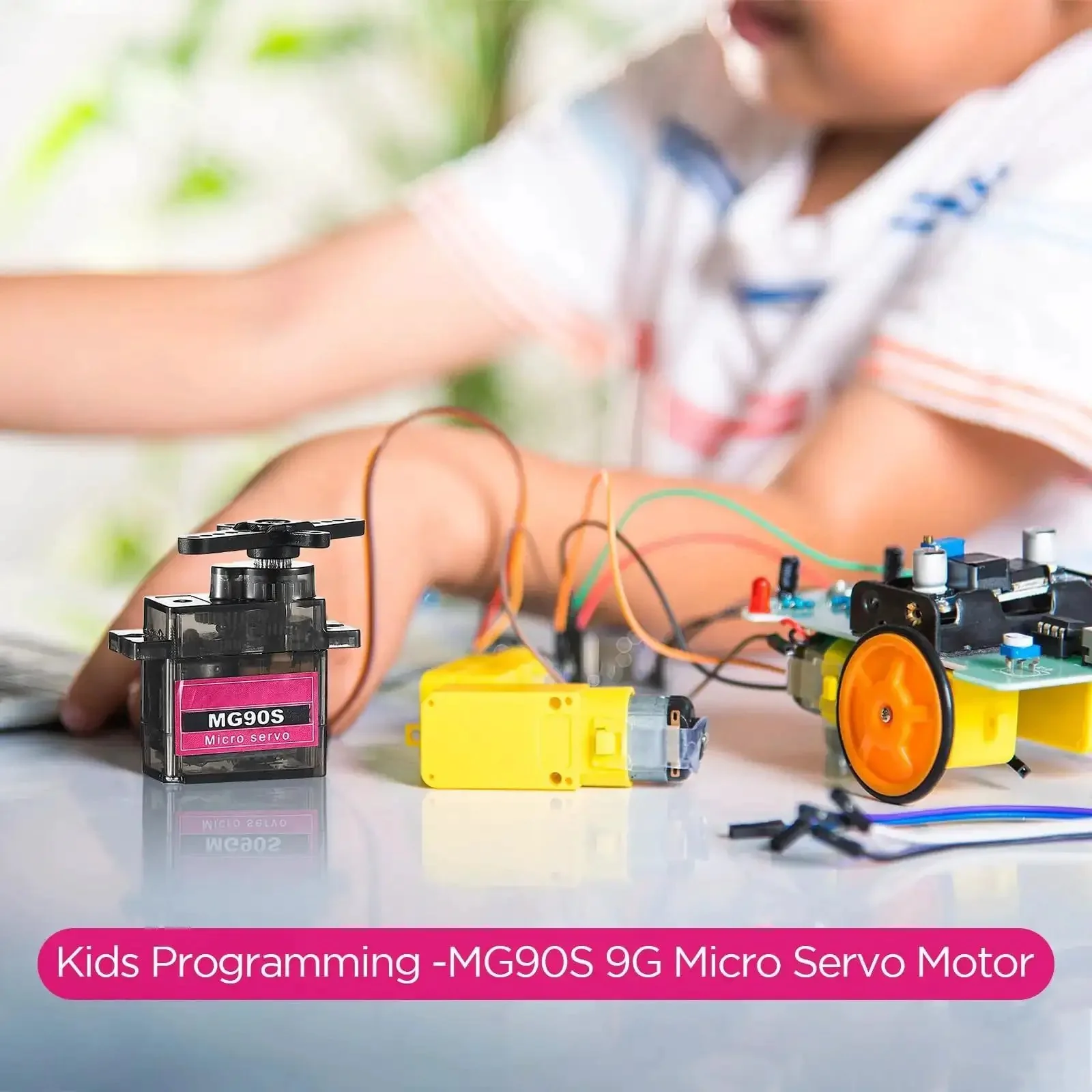 16 Pack Mini SG90 9g Micro Servo Motors RC Servo Kit For Robots, Helicopters, Planes, Cars, Boats, Complete Set With Arms, Fixing Screws And Easy Mounts - Image 3