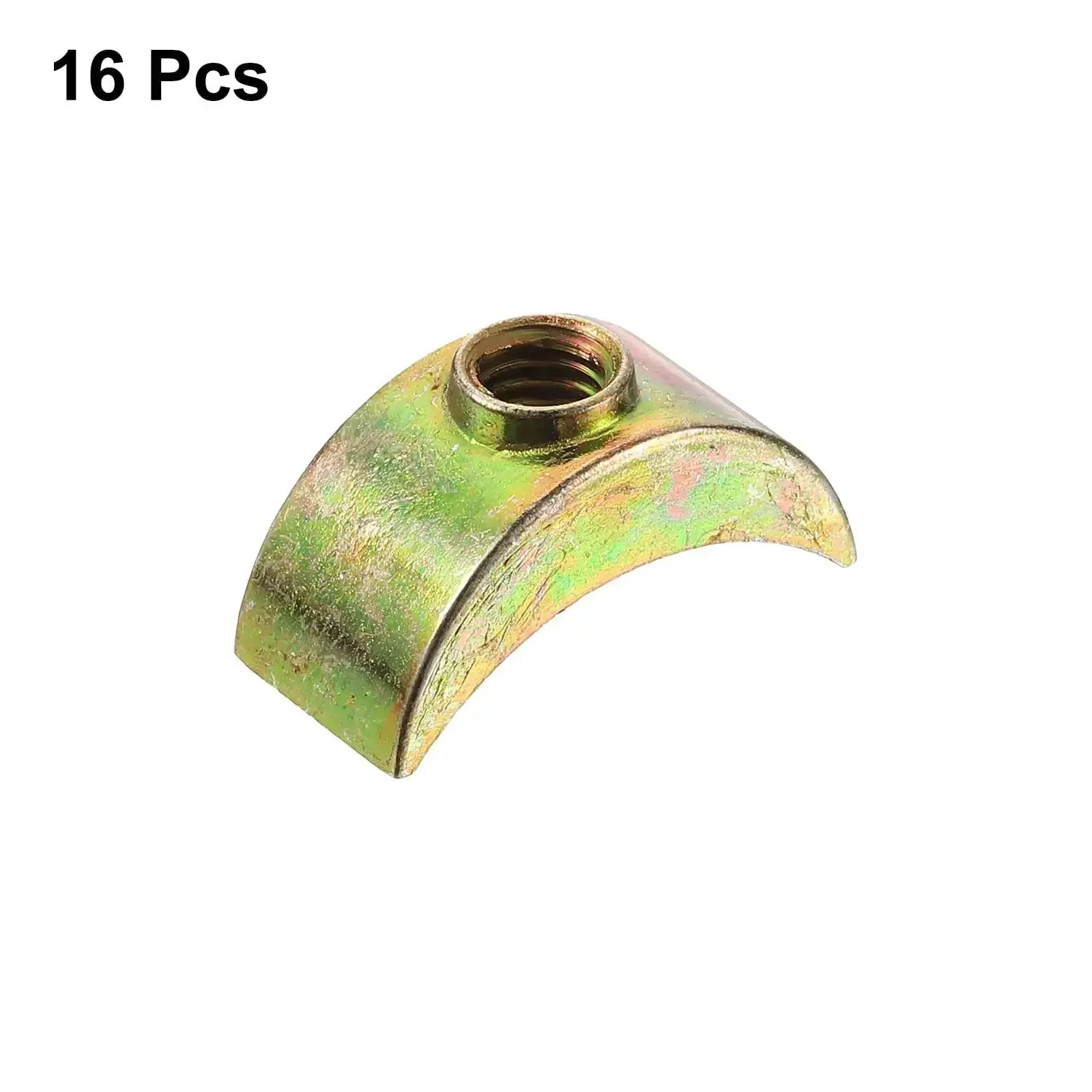16 Piece M6 Half Moon Nuts And Washers Set In Bronze Zinc Alloy External Thread Lock Washers Spacer Connectors For Hardware Fittings Durable Heavy Duty Rust Resistant Easy Install DIY Friendly Projects - Image 4