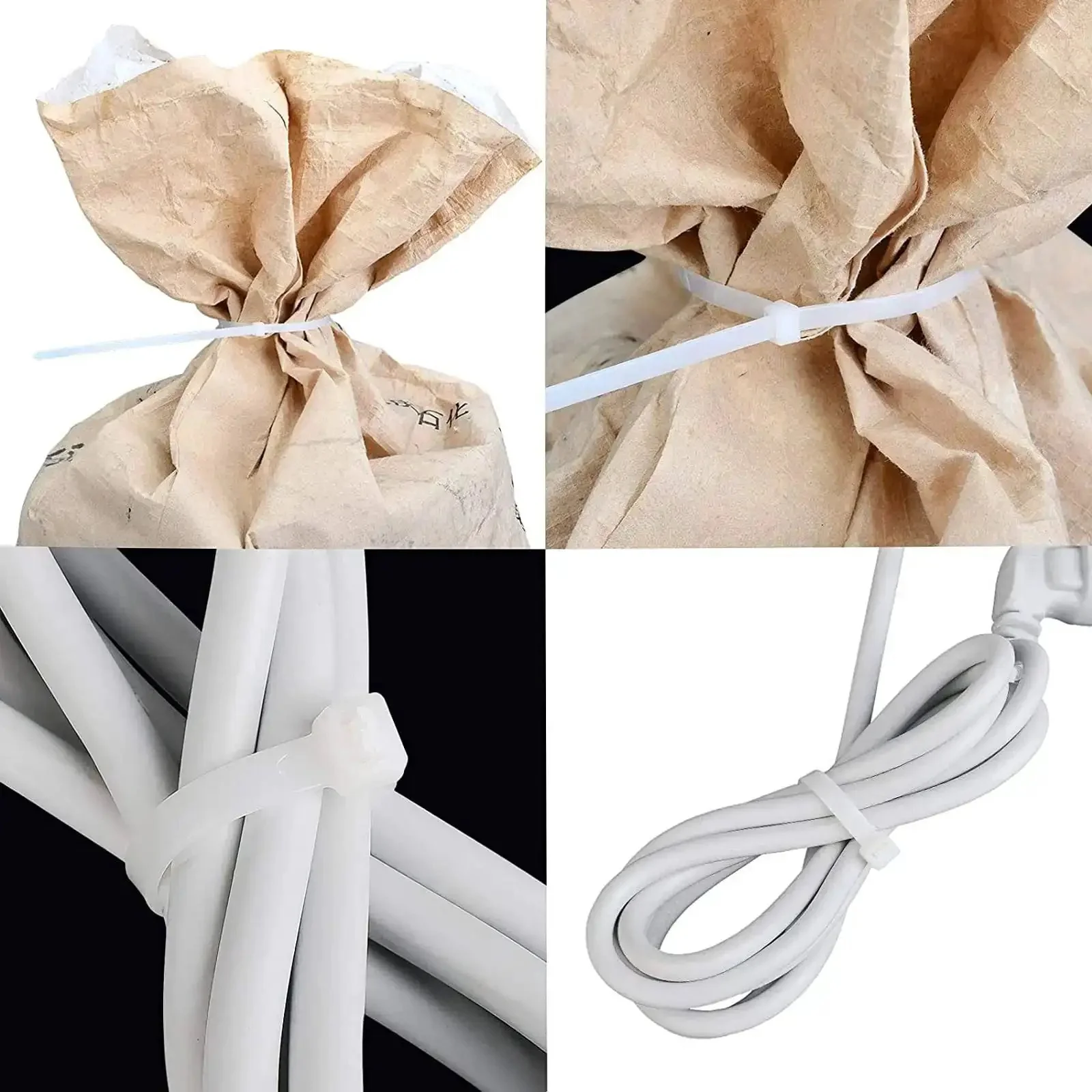 18 Inch Zip Ties Heavy Duty 60 Pound Cable Ties 100 Pack Outdoor UV Resistant Nylon Ties Three Sixteenth Inch Wide and Six Hundredths Inch Thick Long Plastic Tie Wraps for Bundling, Outdoor Projects, and DIY Fixes - Image 2