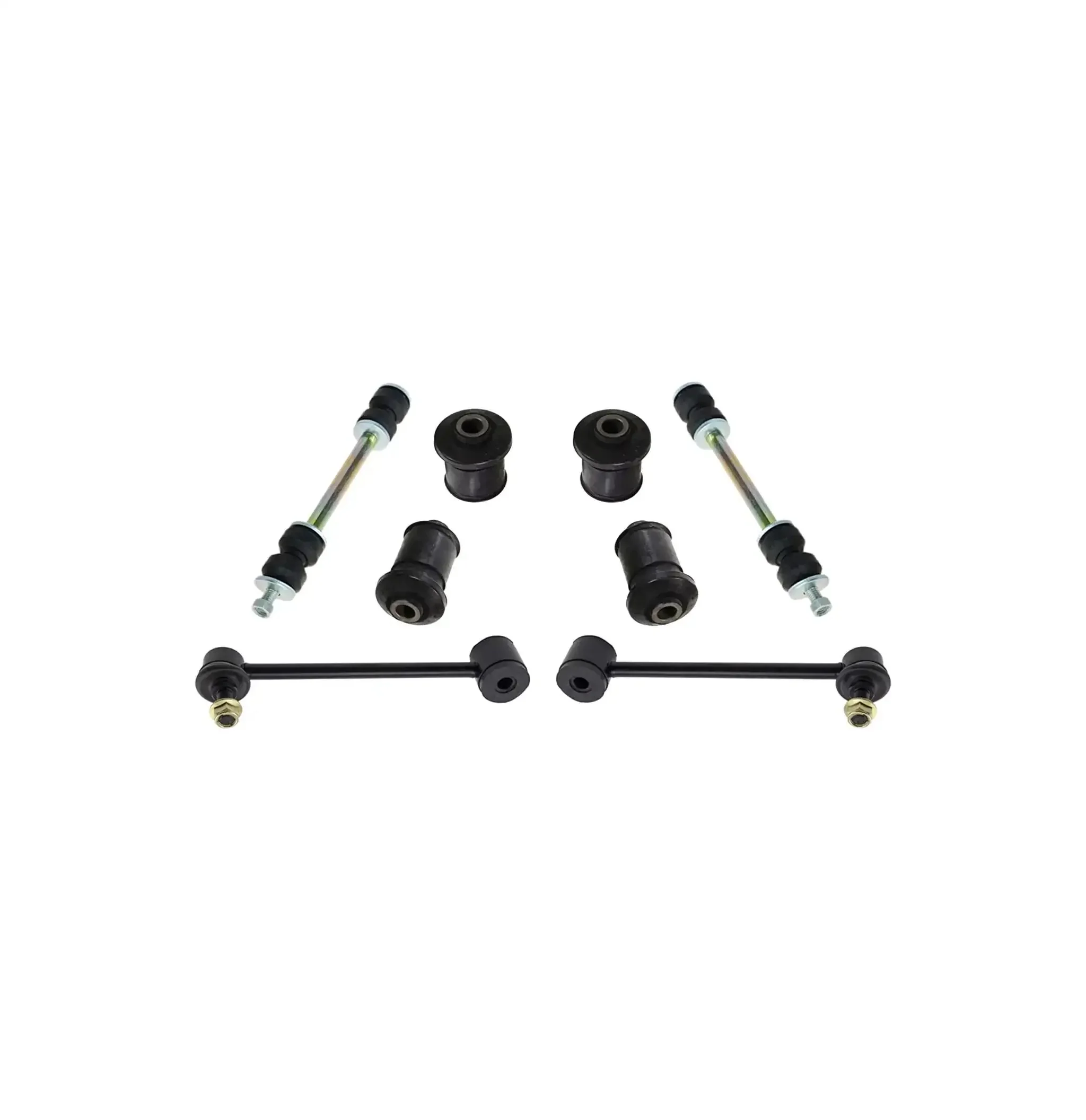 18 Piece Front And Rear Sway Bar Link Kit With Tie Rod Ends Idler Arm Pitman Arm 4 Groove Spline Upper And Lower Control Arms Plus Lower Ball Joints For Chevy Suburban 2500 And Hummer H2 Direct Fit Replacement - Image 6