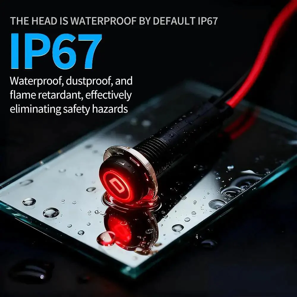 180 Changeable Symbols LED Indicator Light 12V-24V IP67 Waterproof Pre-Wired Dash Pilot Light DIY Ready Premium For Cars Trucks Boats RVs Marine Off Road Red - Image 7