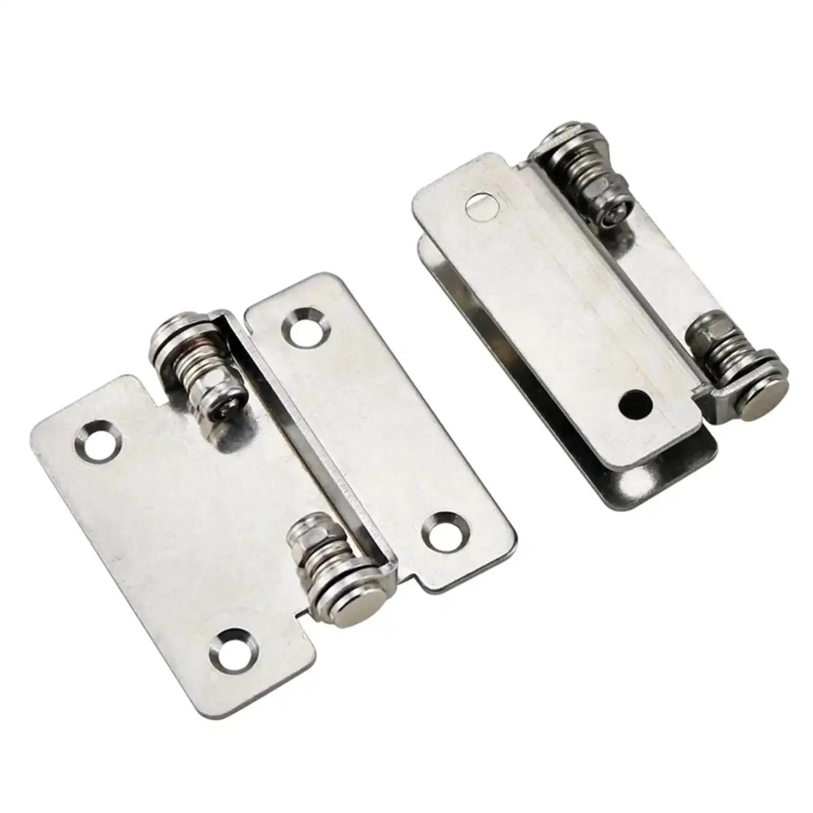 180 Degree Foldable Gate Hinge With Free Stop And Adjustable Damping Torque, Heavy Duty 304 Stainless Steel Hardware, No Squeak Soft Close, Durable 1Pcs For Exterior Or Interior Gates