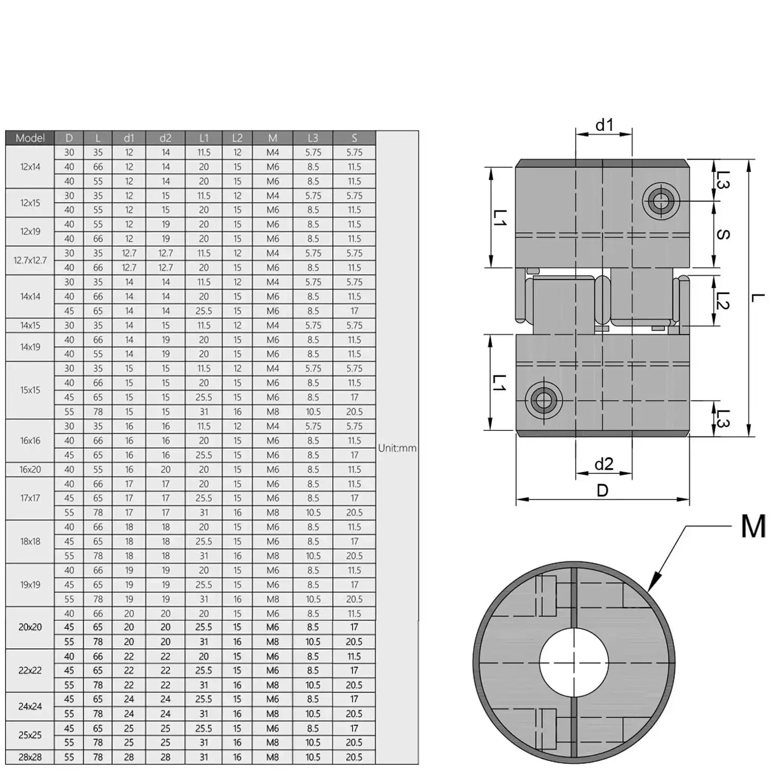 18mm To 18mm Aluminum Shaft Coupling Flexible Joint For Servo And Stepper Motors, 66x40mm Size, M6 Thread, Built Tough High Torque Linkage, Lightweight Durable Oxidized Finish, Easy Install - Image 3