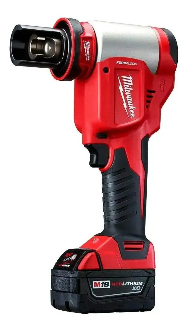 18V Cordless Knockout Tool Kit With Die Set, Force Logic Hydraulic Pump Delivers Up To 10 Tons, 1/2 In To 4 In Capacity, Includes 2x 3.0Ah M18 RedLithium Batteries, Charger, And Carrying Case - Image 5
