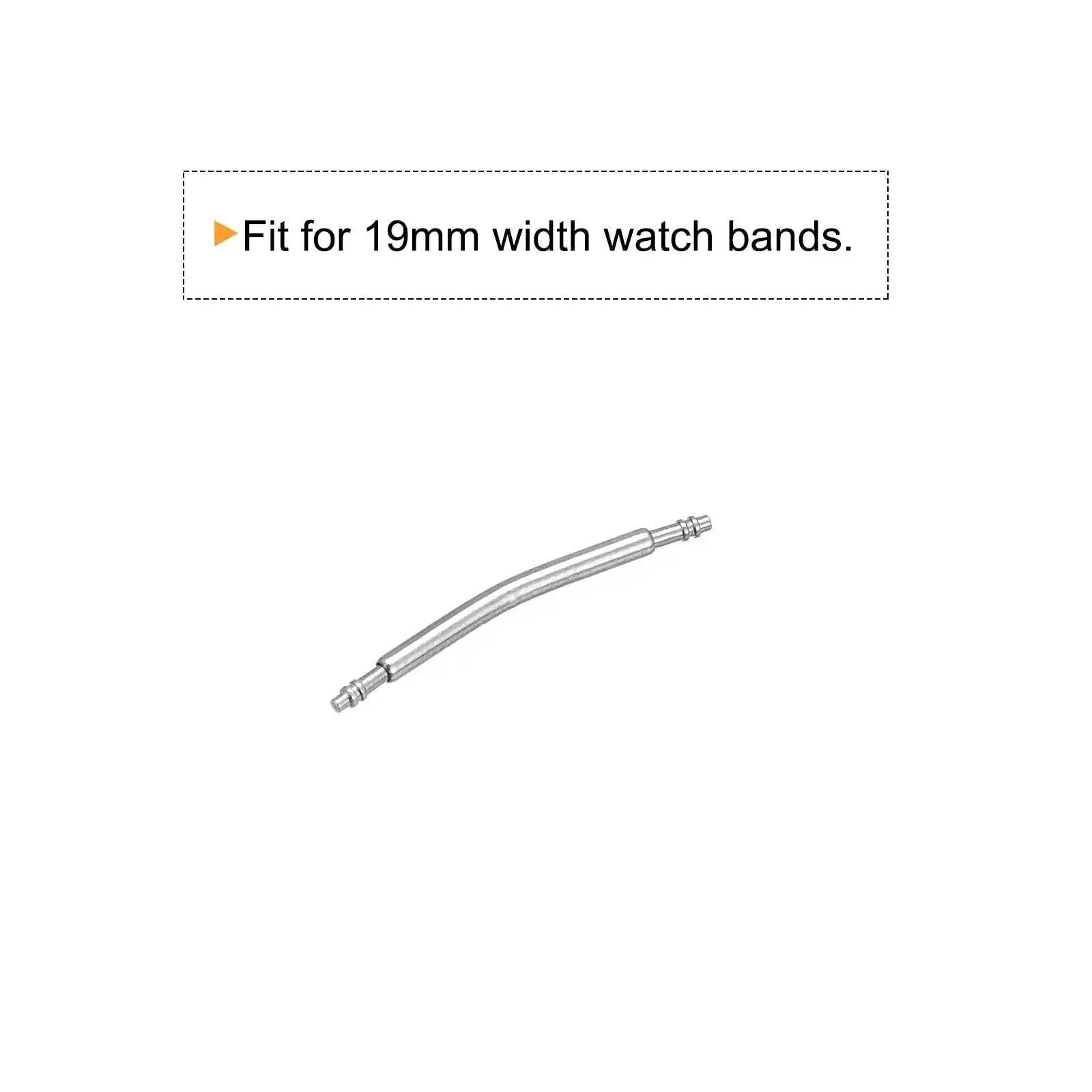 19mm Curved Spring Bar Pins 1.5mm Diameter Stainless Steel Double Flanged End Watch Band Link Pins For Leather Straps Replacement 20 Pieces Great For Quick Strap Adjustments And Spare Link Repairs - Image 4