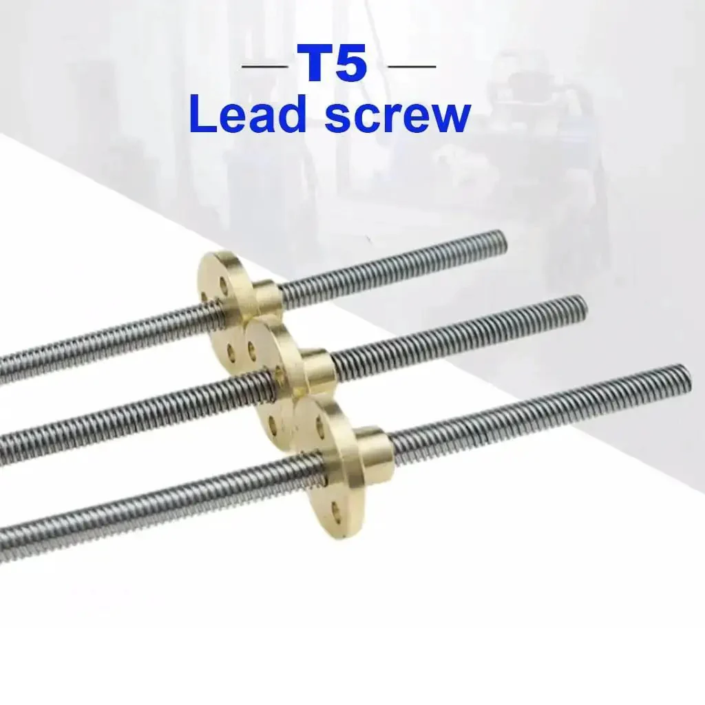 1Mm Pitch Threaded Rod For 3D Printers With Brass Nut, T5 Stainless Steel Trapezoidal Rod Lead 1Mm, Lengths 100Mm To 1000Mm, High Precision Linear Motion Guide For Diy CNC And Printers - Image 5