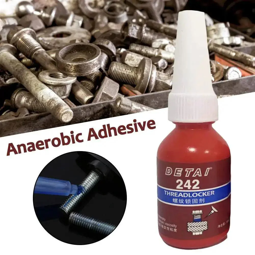 1Pc 10G Thread Lock Glue For Screws, Oil Resistant Anaerobic Adhesive, Medium Strength Threadlocker For Metal Fasteners, Fills Gaps And Locks Threads To Keep Screws From Loosening In Oil Rich Environments - Image 3