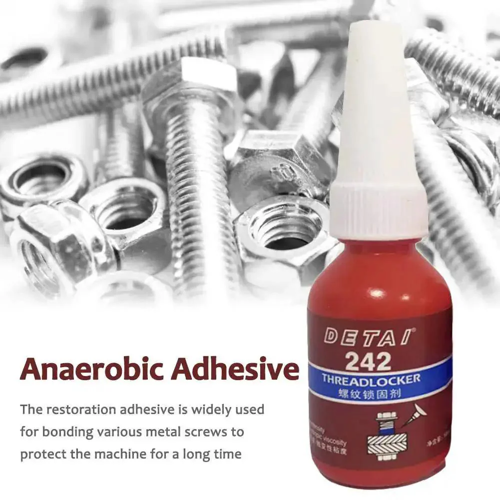 1Pc 10G Thread Lock Glue For Screws, Oil Resistant Anaerobic Adhesive, Medium Strength Threadlocker For Metal Fasteners, Fills Gaps And Locks Threads To Keep Screws From Loosening In Oil Rich Environments - Image 4