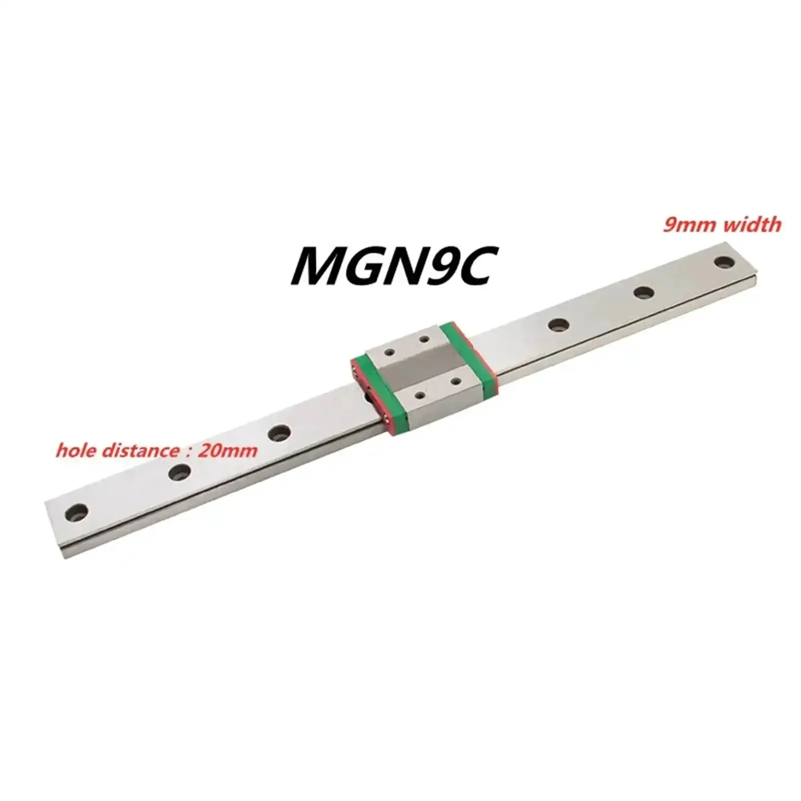 1Pcs Dope Miniature Linear Rail And MGN Block Kit For Small Machines Length 100 To 500 mm MGNR7 MGNR9 Compatible Smooth Accurate Motion For CNC Durable Aluminum Profile - Image 6