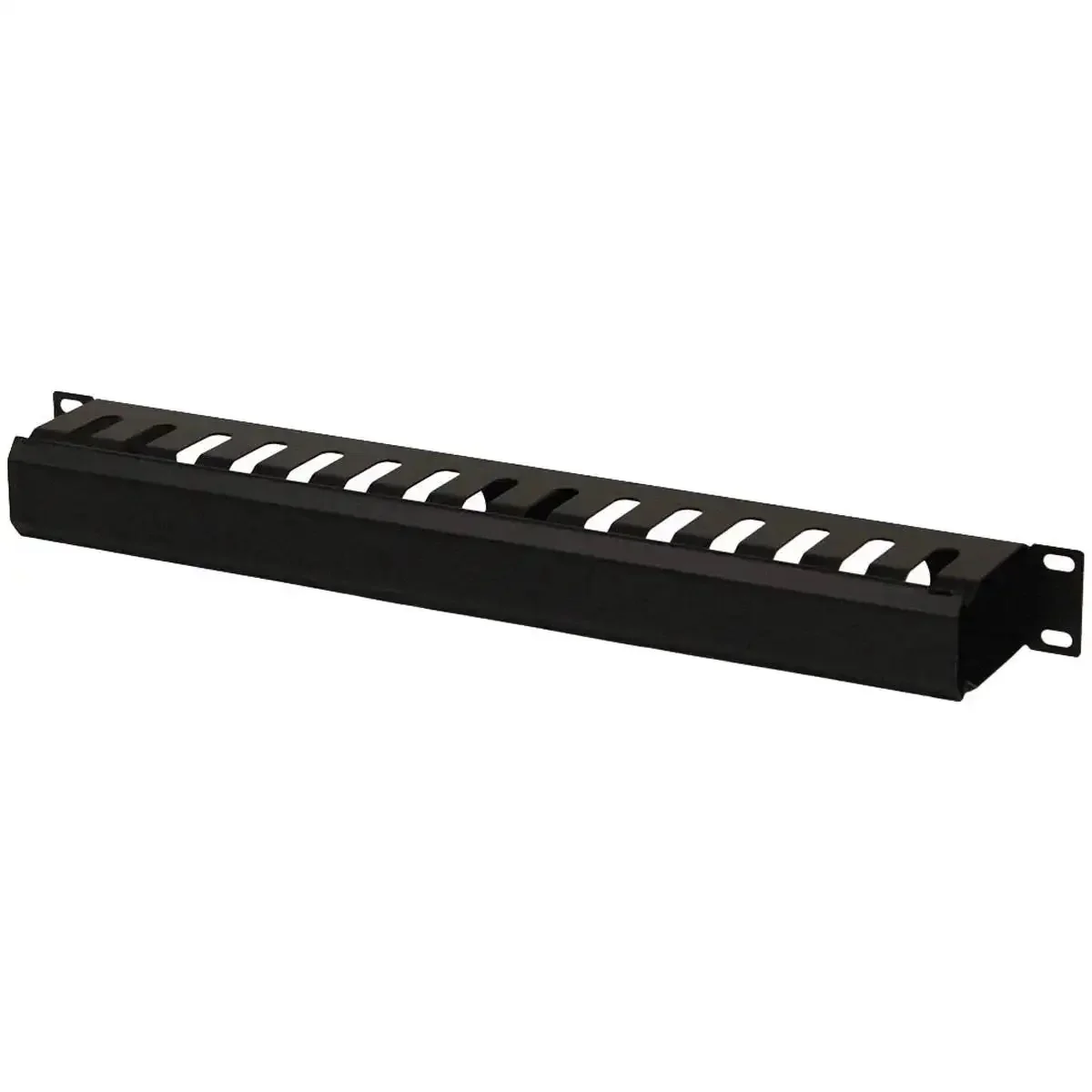 1U Metal Rack Mount Horizontal Cable Manager Duct Raceway For 19 Inch Server Rack Heavy Duty Steel Panel For Cable Organization And Backside Cable Support Easy Install Includes Screws
