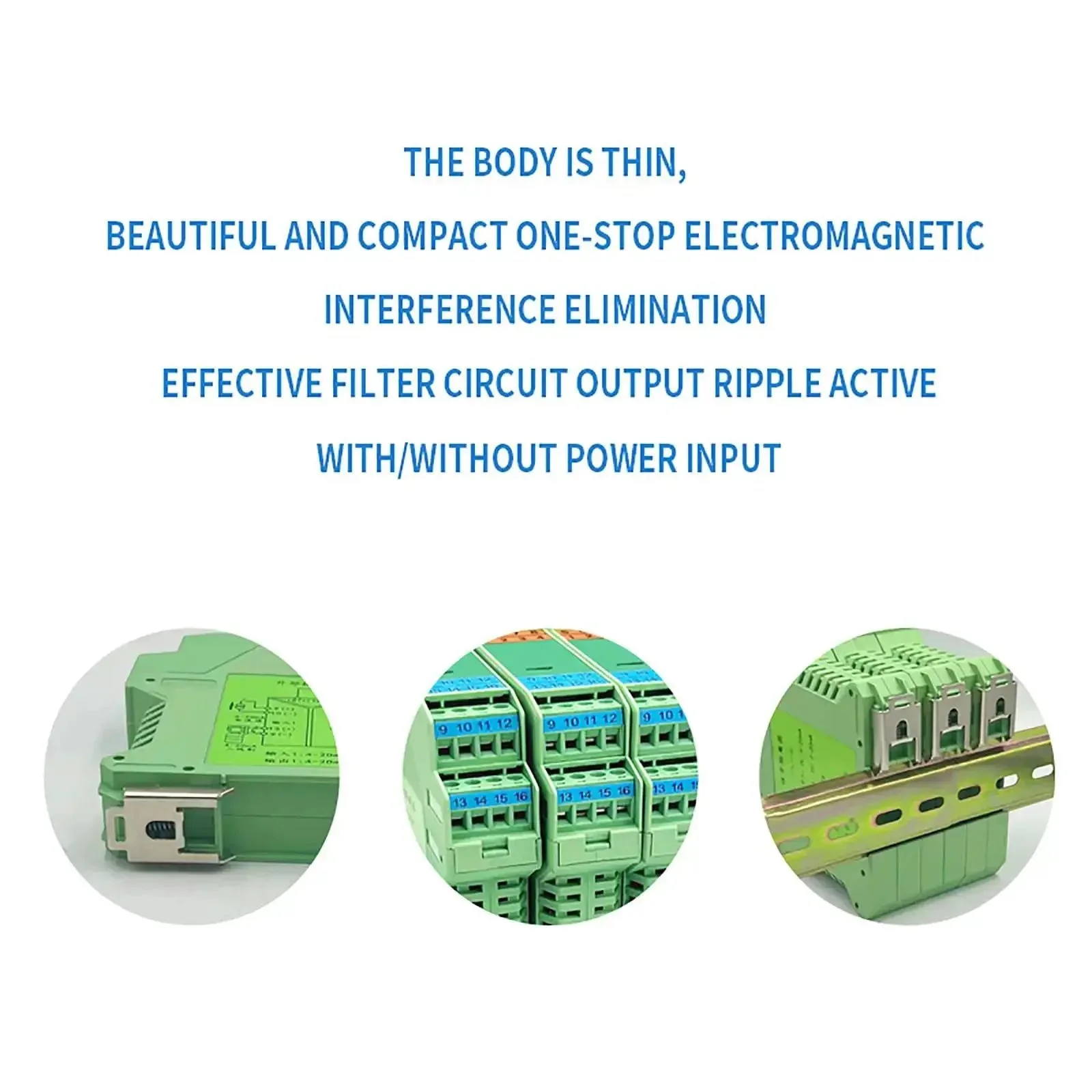 2 Channel Signal Isolator For 24V DC PLC Systems With 4 To 20mA Analog Output Dual Input Dual Output Signal Conditioner Ultra Slim DIN Rail Mounted Isolation Module For Safe Rugged Industrial Signal Transfer - Image 4