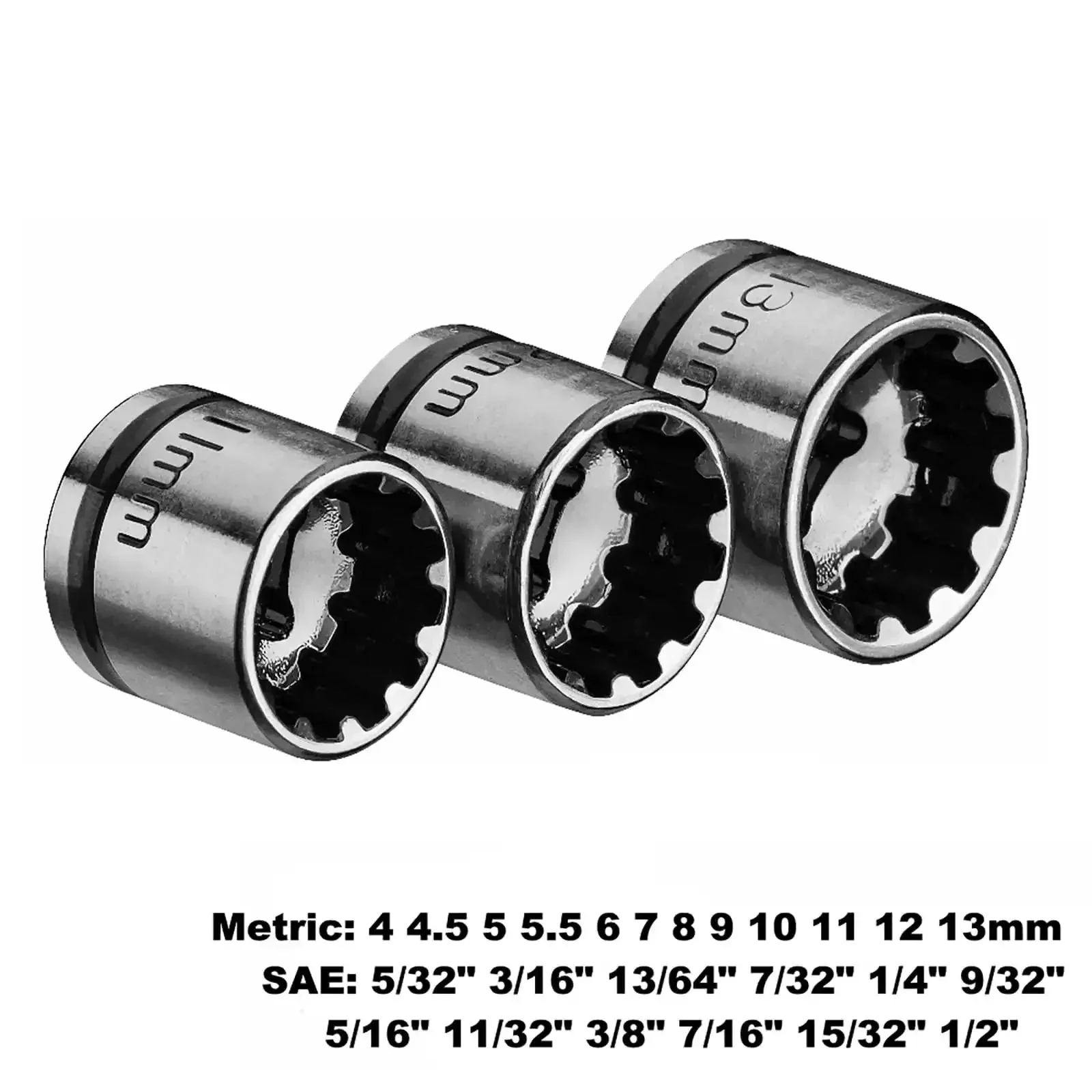 2-In-1 1/4 Inch Drive Quick Release Ratchet Set With 72-Tooth Ratchet, SAE And Metric Sockets, Flex Locking Head, Low-Profile Spline Bits, Compact Metal Case, Multi-Function Tool Kit - Image 5