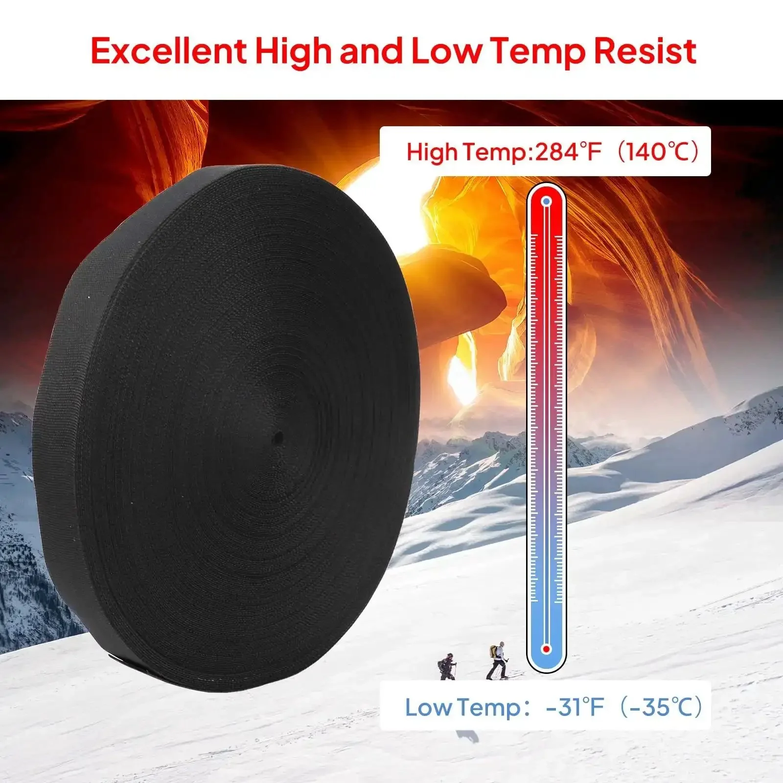 2 In 1 Heat Shrink Braided Sleeving Fabric Tubing For Irregular Shape Hoses And Cables, Tough As Nails Abrasion Resistant Sleeve That Shrinks To Half Its Inner Diameter, Half Inch 12mm ID, 14 Feet Long, Keeps Wires Clean And Protected - Image 4