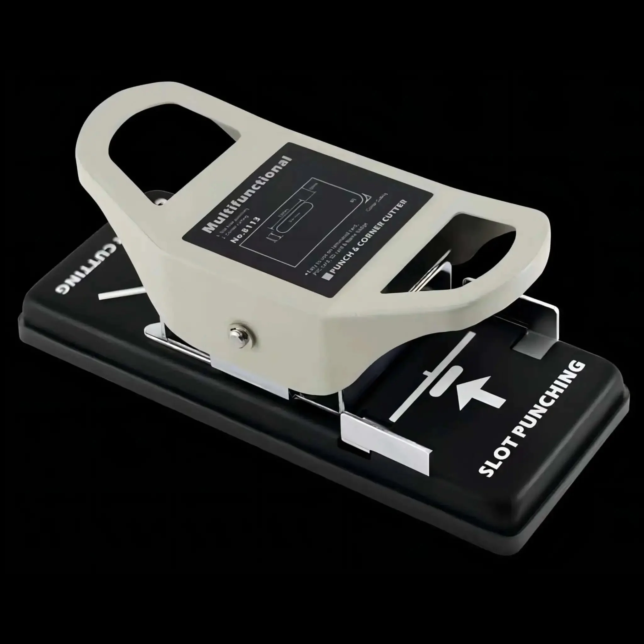 2-In-1 Slot Hole Punch For Paper And PVC Cards - Heavy Duty All Metal Corner Rounding And Slot Punch Tool With 5mm Radius Corners And 3x13mm Slots, Built-In Centering Guide For ID Badges And Business Cards - Image 5