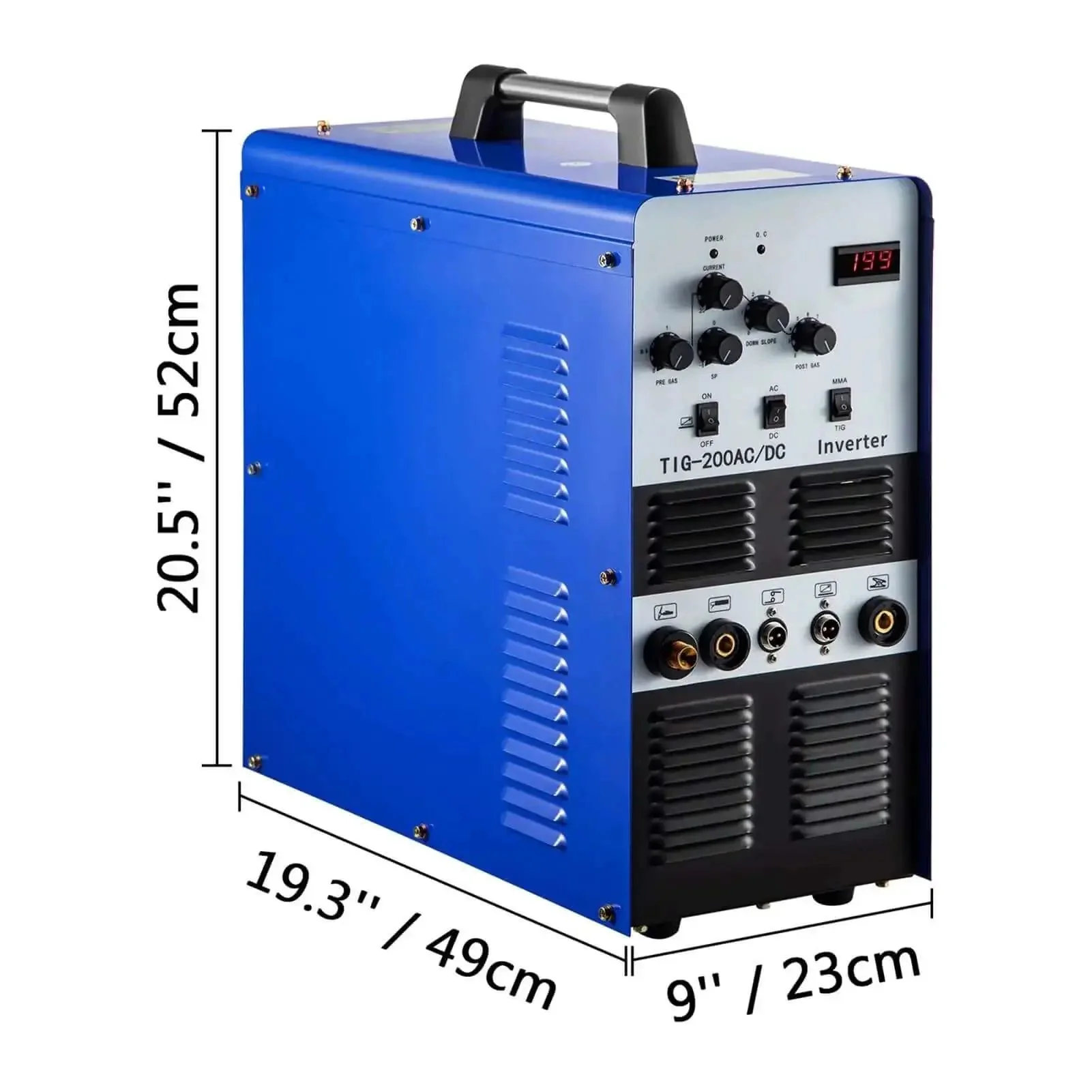 2 In 1 TIG And Arc Welder With AC DC Square Wave IGBT Inverter Argon Welding Machine For Home Shop Adjustable Output Current Weld Up To 27 mm Semi Automatic Stick Welder Portable Multi Process Welder - Image 2