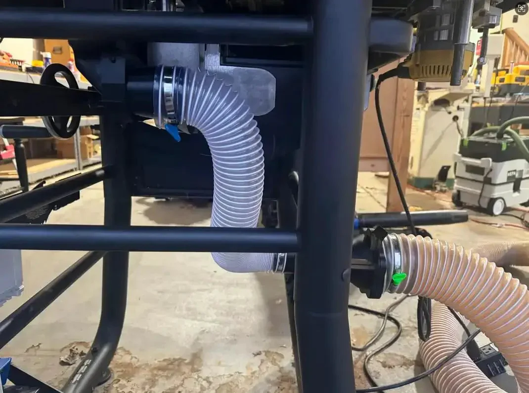 2 Inch By 10 Foot Clear PVC Dust Collection Hose With Carbon Steel Wire For Dust Collectors Table Saws Planers And Woodworking Lightweight Yet Tough As Nails And Puncture Resistant Includes Four Clamps - Image 3
