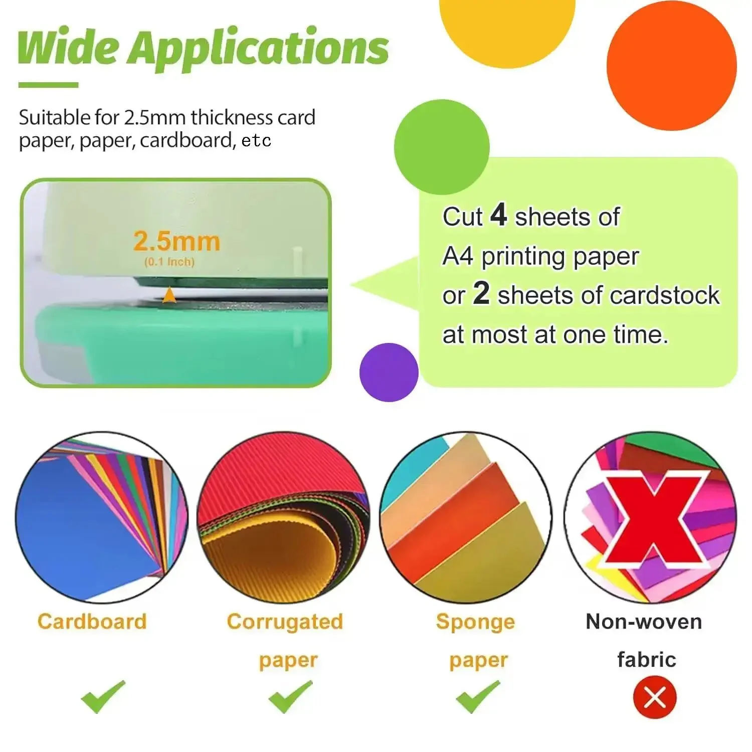 2 Inch Circle Hole Punch For Paper Crafts And Scrapbooking DIY No Jam Paper Guide Durable Circle Puncher For Card Making Arts And Crafts Templates And DIY Projects 2 Inch Size For Clean Edges - Image 7